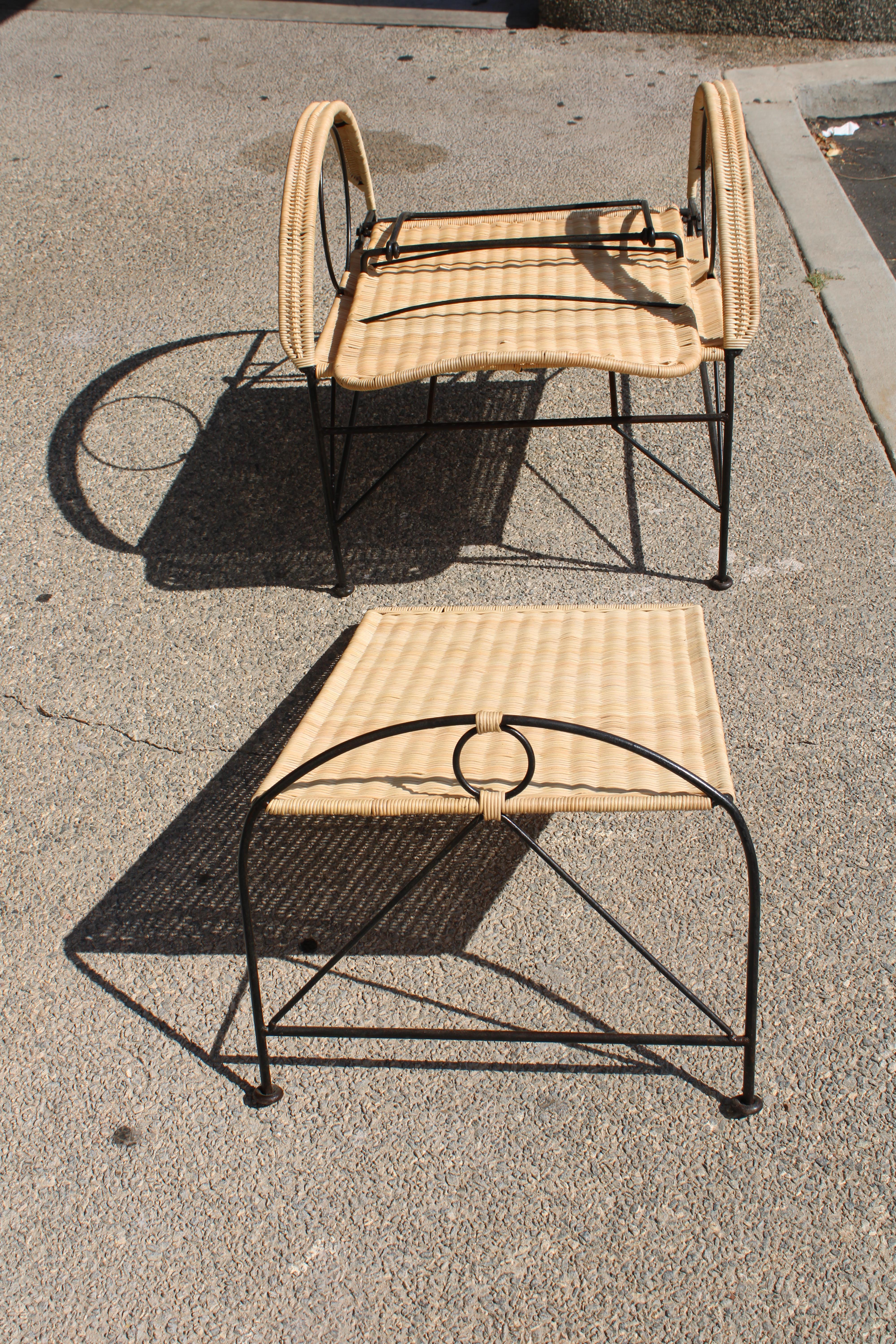 Silla de salón ajustable / Otomana Atribuida a Robert Lempereur en venta 4