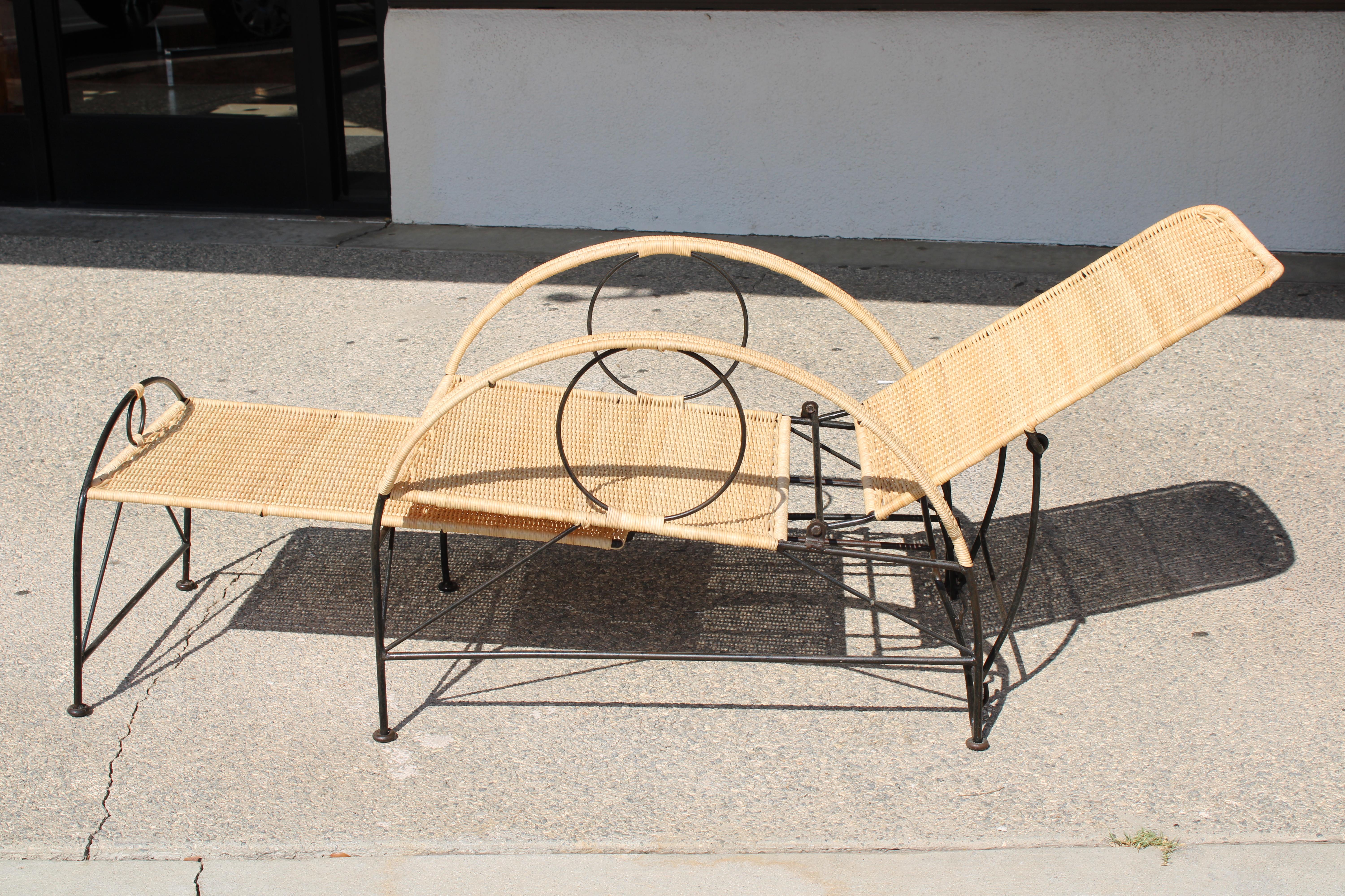 Silla de salón ajustable / Otomana Atribuida a Robert Lempereur Francés en venta