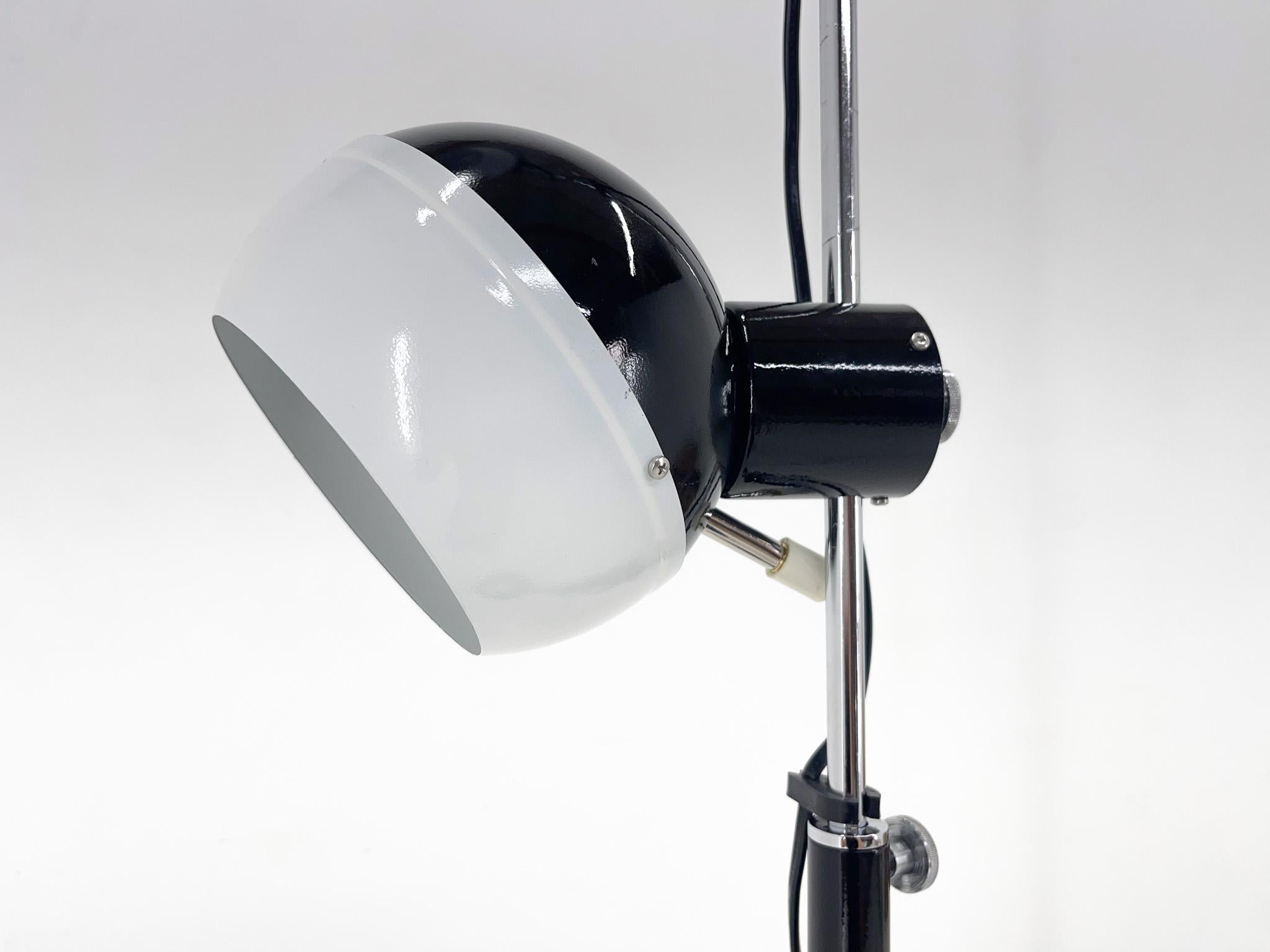 Adjustable Magnetic Floor Lamp, Restored, Czechoslovakia For Sale 5