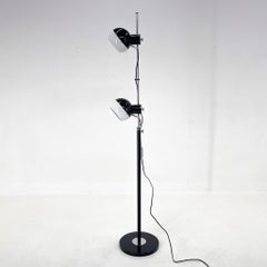 Adjustable Magnetic Floor Lamp, Restored, Czechoslovakia