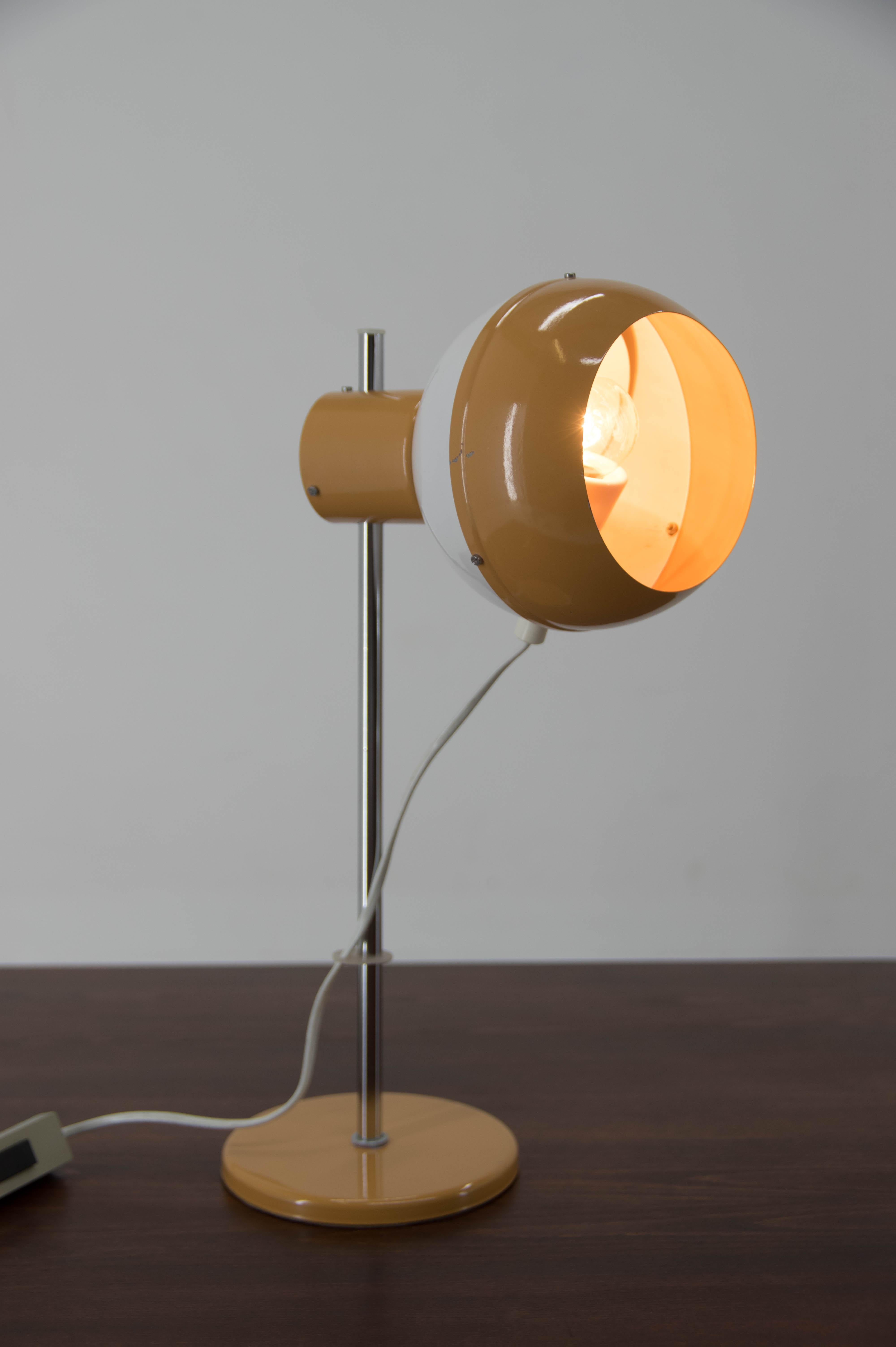Late 20th Century Adjustable Magnetic Table Lamp by Drukov, 1970s For Sale