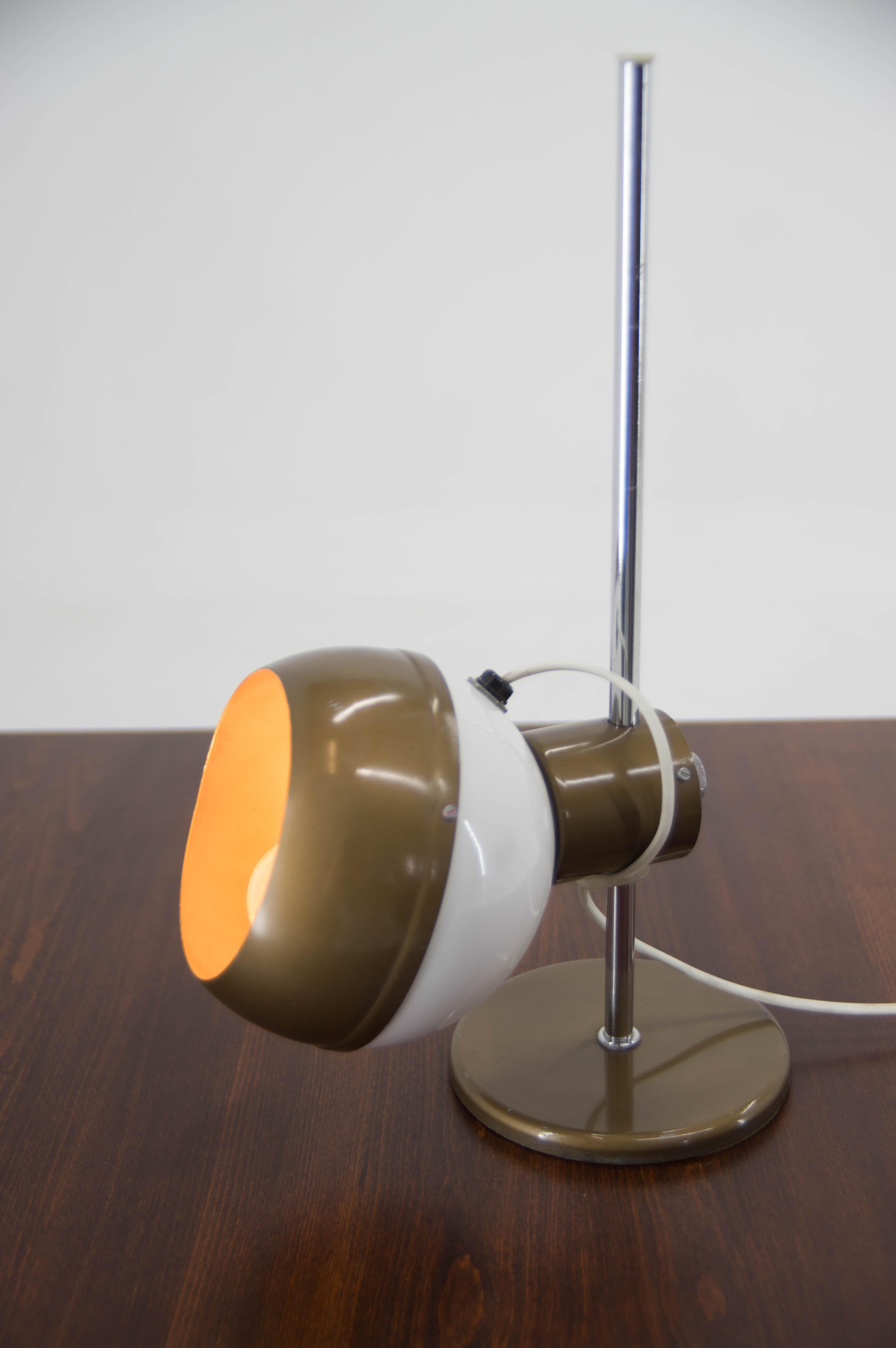 Mid-Century Modern Adjustable Magnetic Table Lamp by Drukov, 1970s, Two Items Available For Sale
