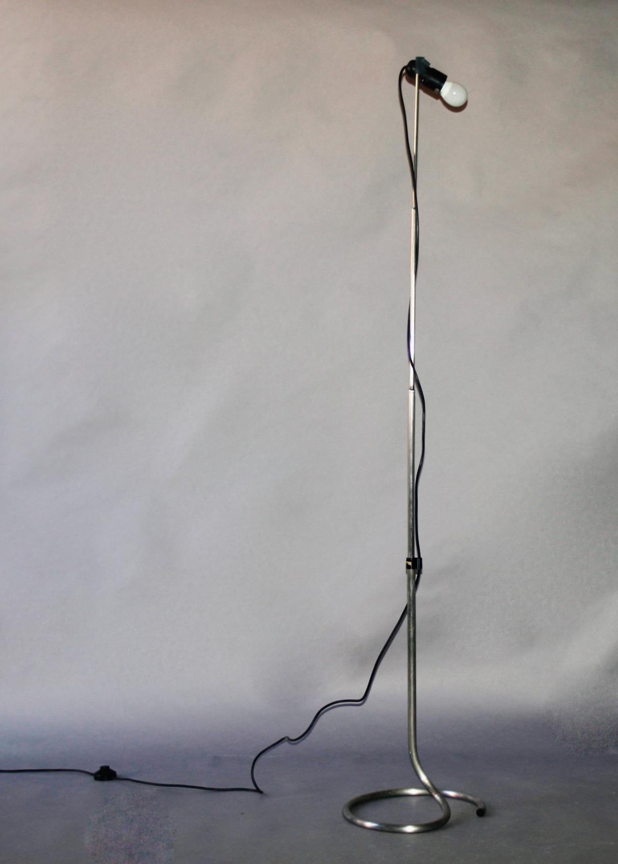Martinelli Luce metal floor lamp , dimensions H 200 cm maximum or small 97 cm 