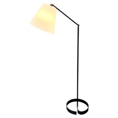 Adjustable Metal Floor Lamp with Articulating Arm, 1950s Italy
