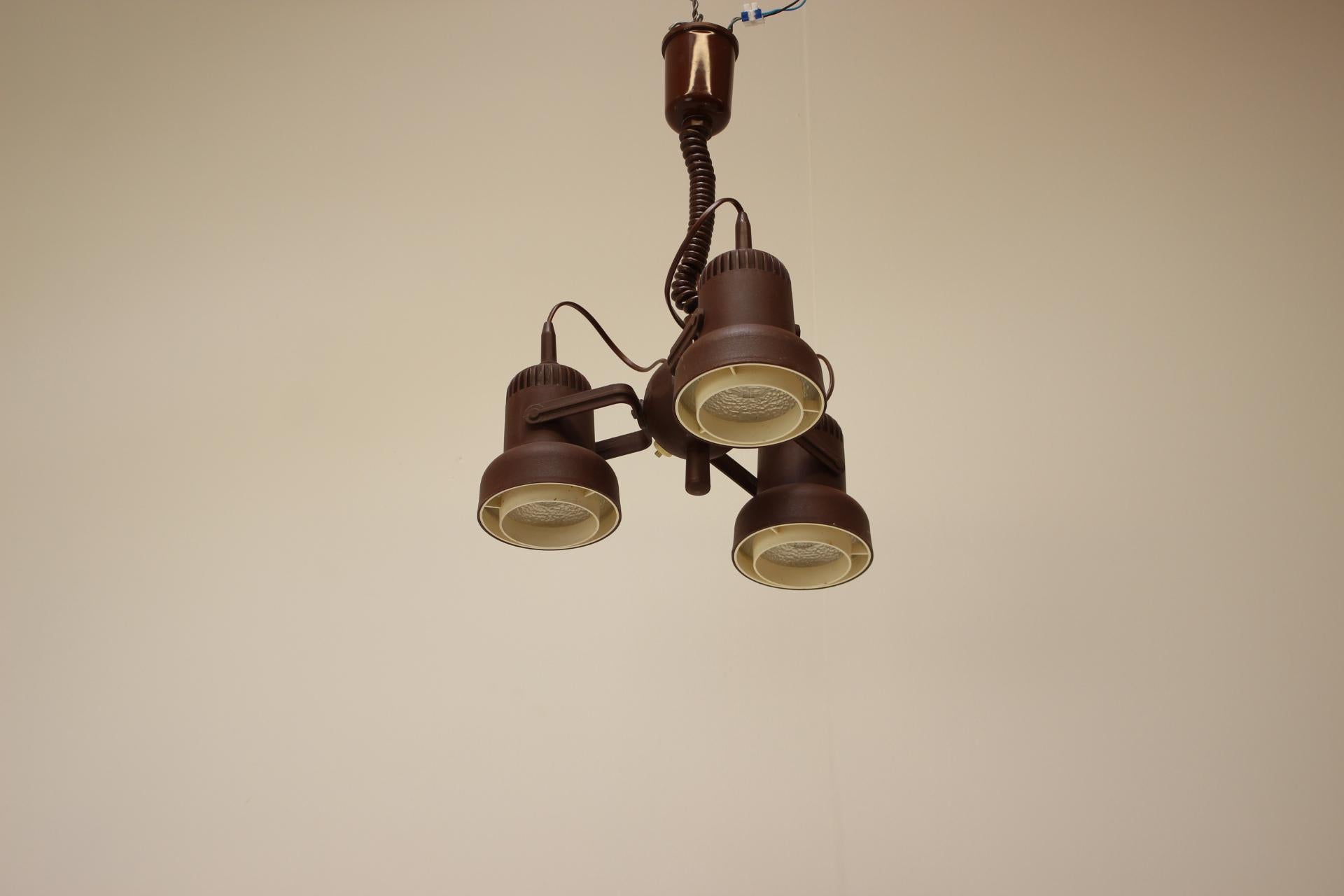 Lampadario regolabile della metà del secolo, anni '70, Ungheria in vendita 3