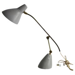 Adjustable Mid Century Desk Lamp Possibly German or Italian in Origin