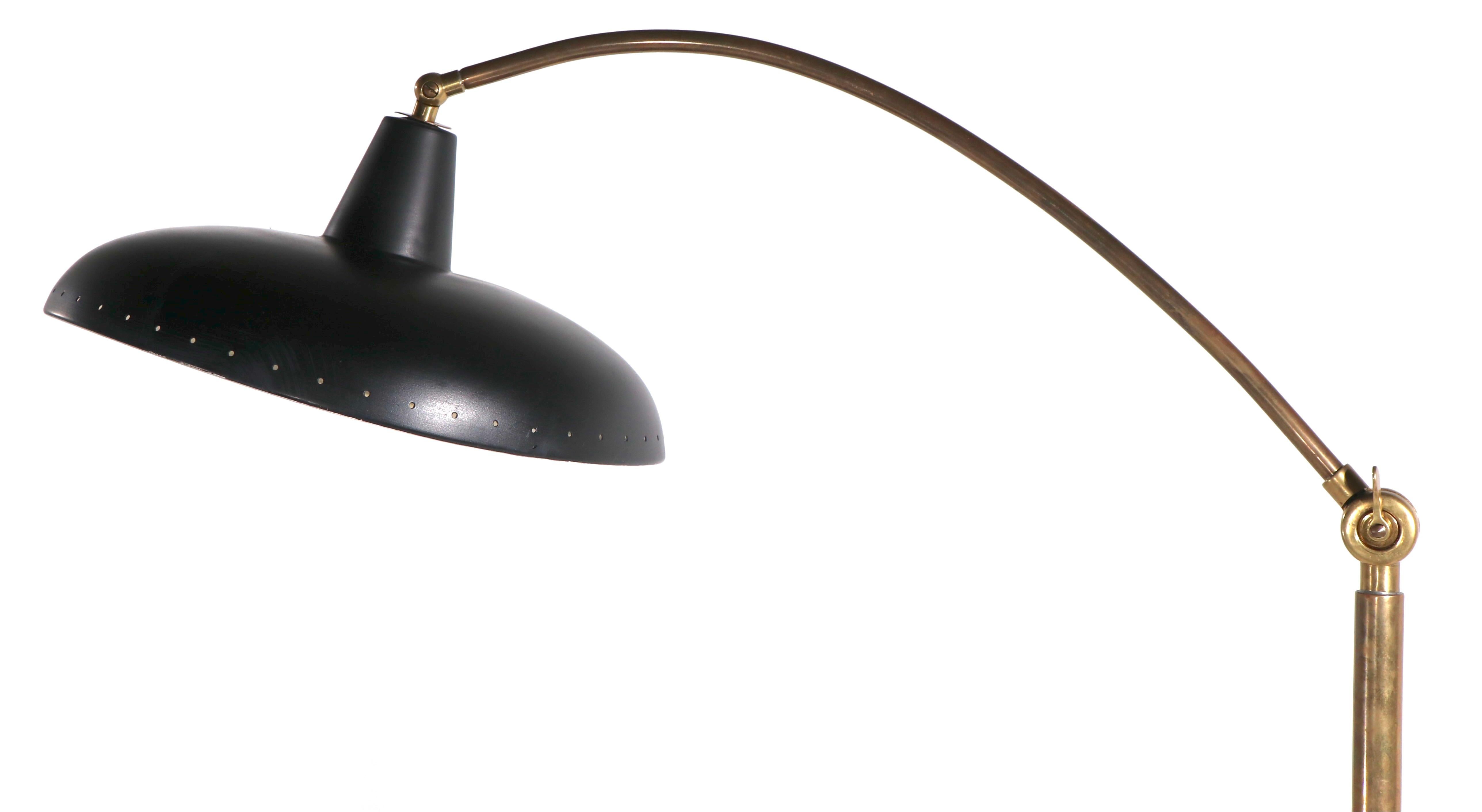 Mid-20th Century Adjustable Mid Century Floor Lamp