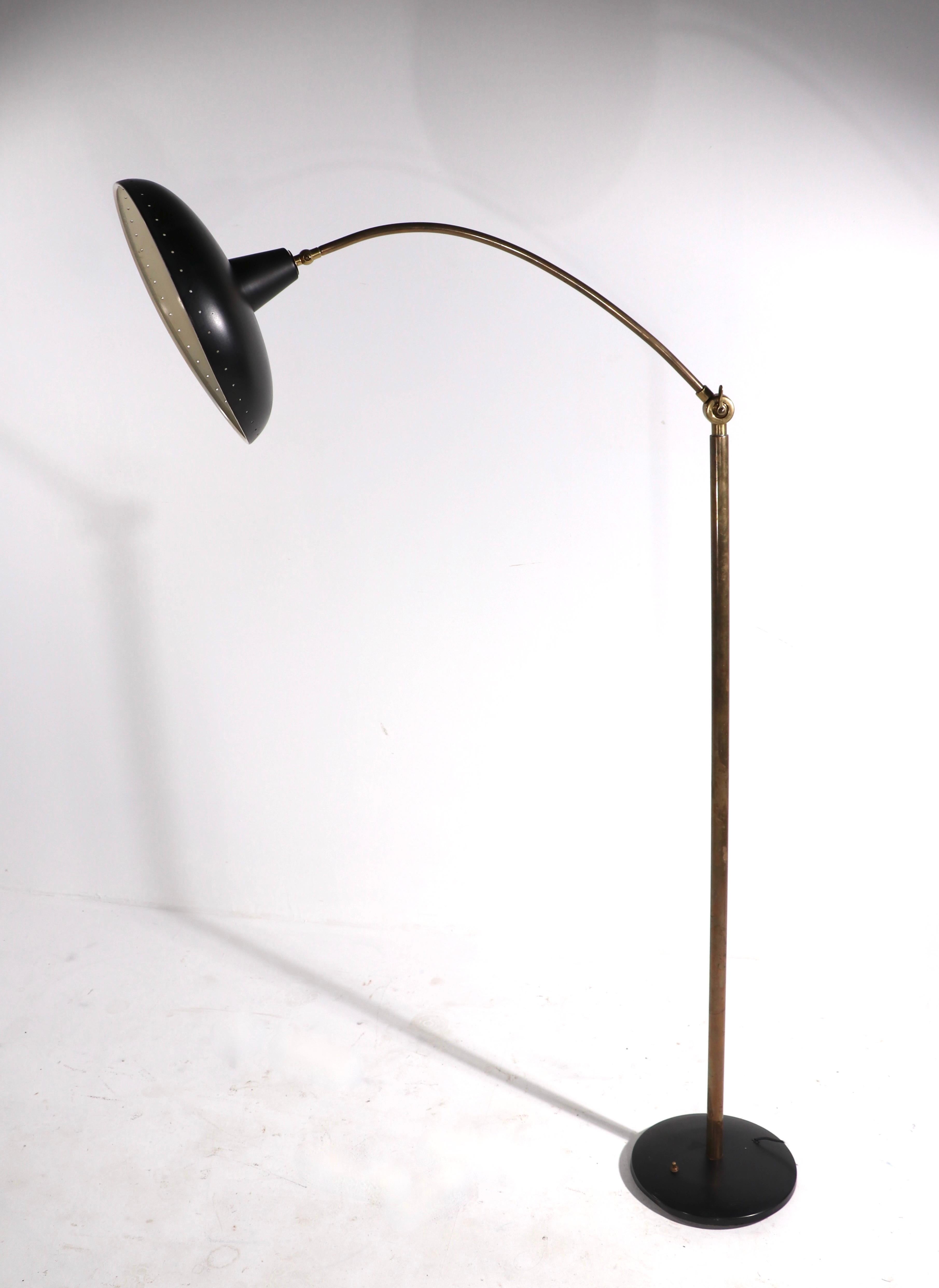 Metal Adjustable Mid Century Floor Lamp