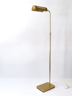 Verstellbare Stehlampe oder Leselampe aus Messing, Mitte des Jahrhunderts, Schweden 1960er Jahre