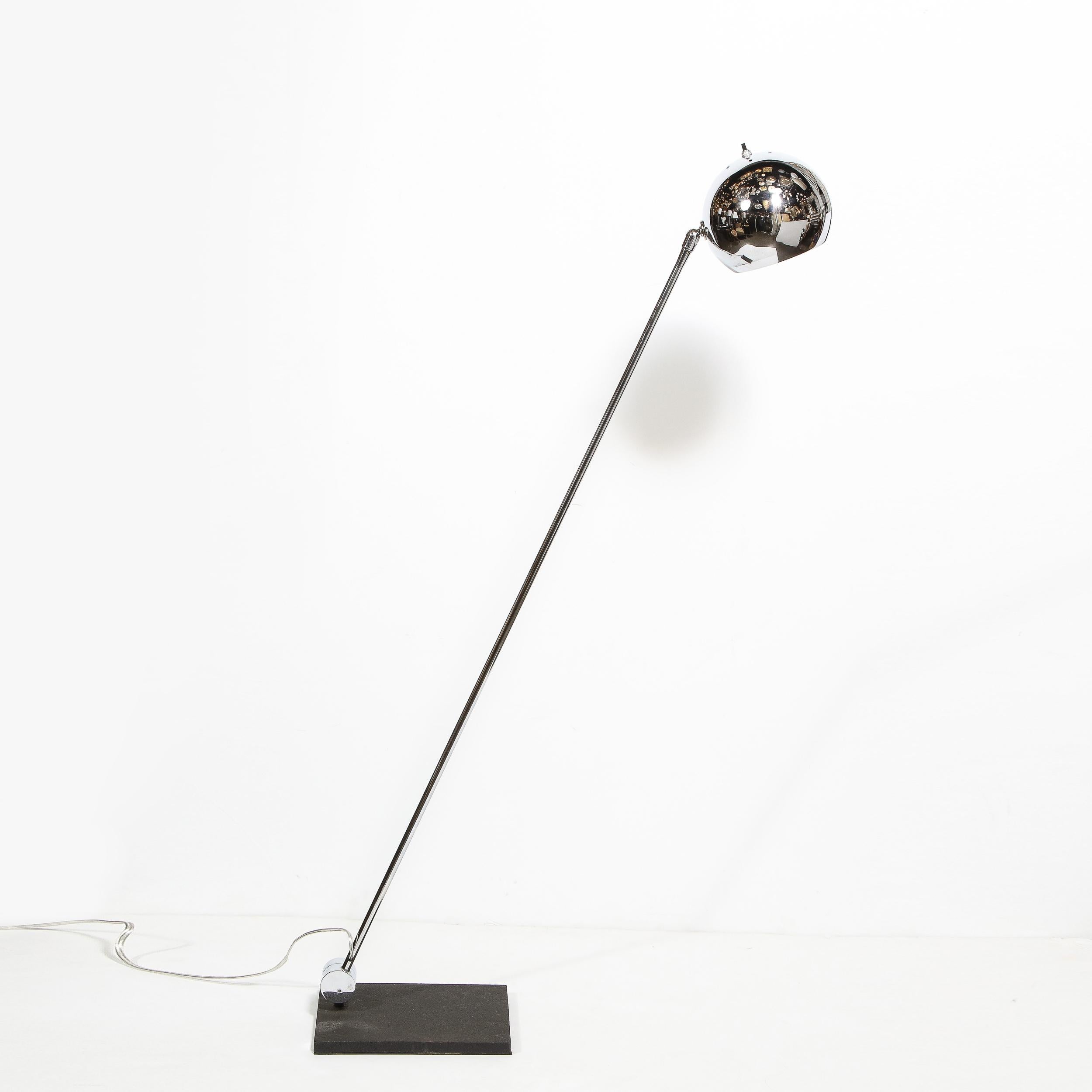 Adjustable Mid-Century Modernist Floor Lamp by Robert Sonneman 1