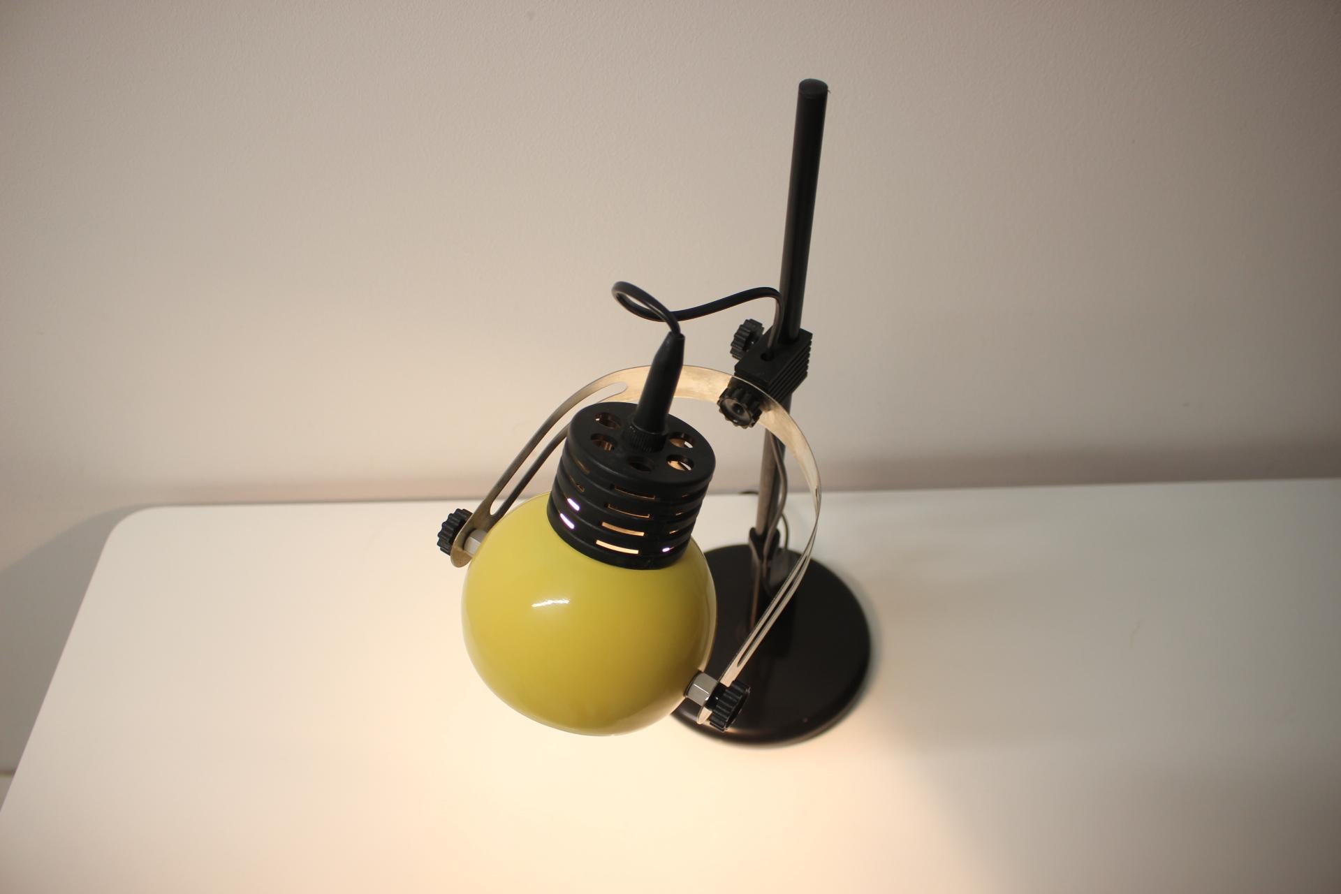 Adjustable Mid-Century Table Lamp, Czechoslovakia, 1970's For Sale 4