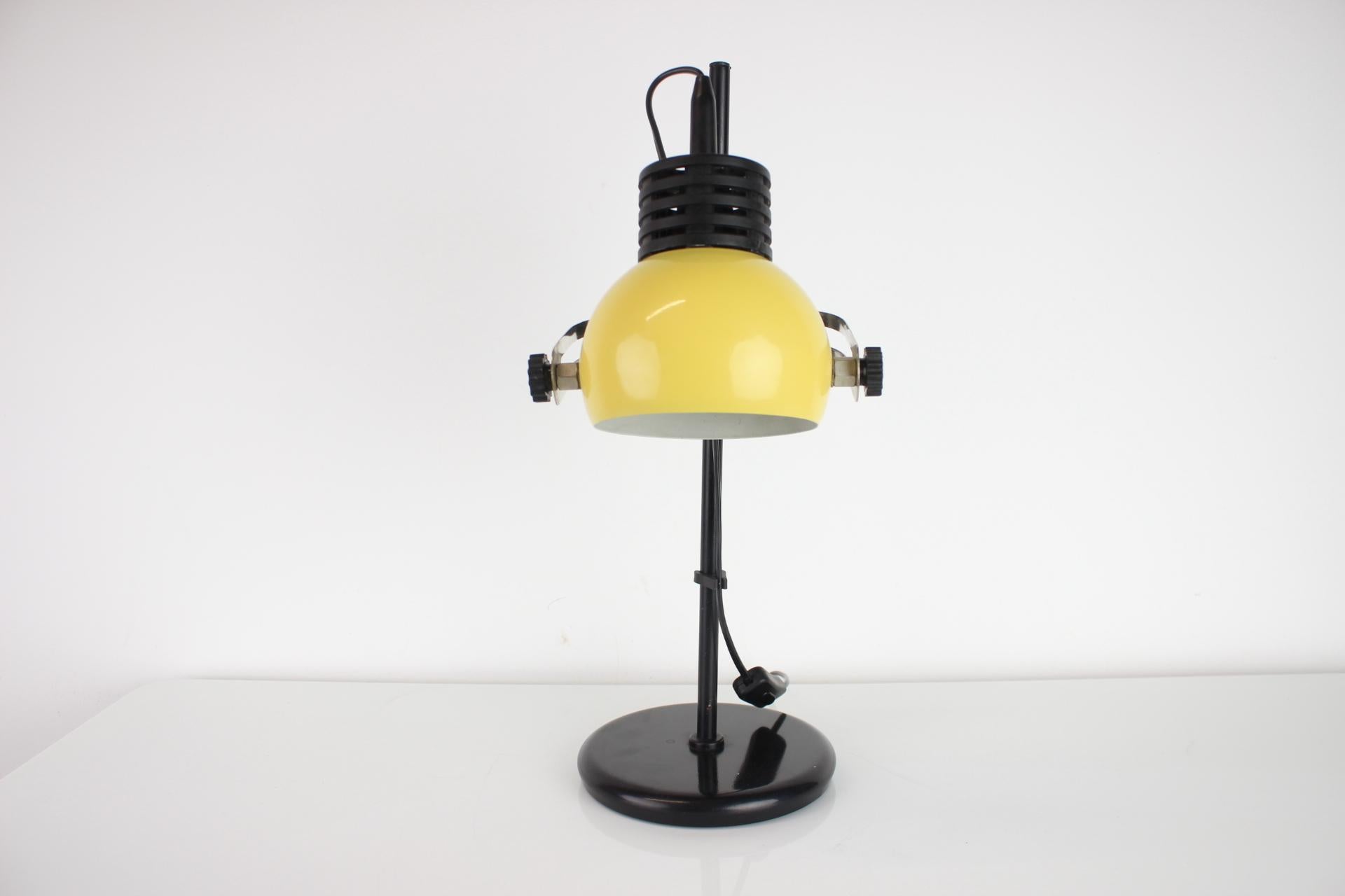 Mid-Century Modern Adjustable Mid-Century Table Lamp, Czechoslovakia, 1970's For Sale