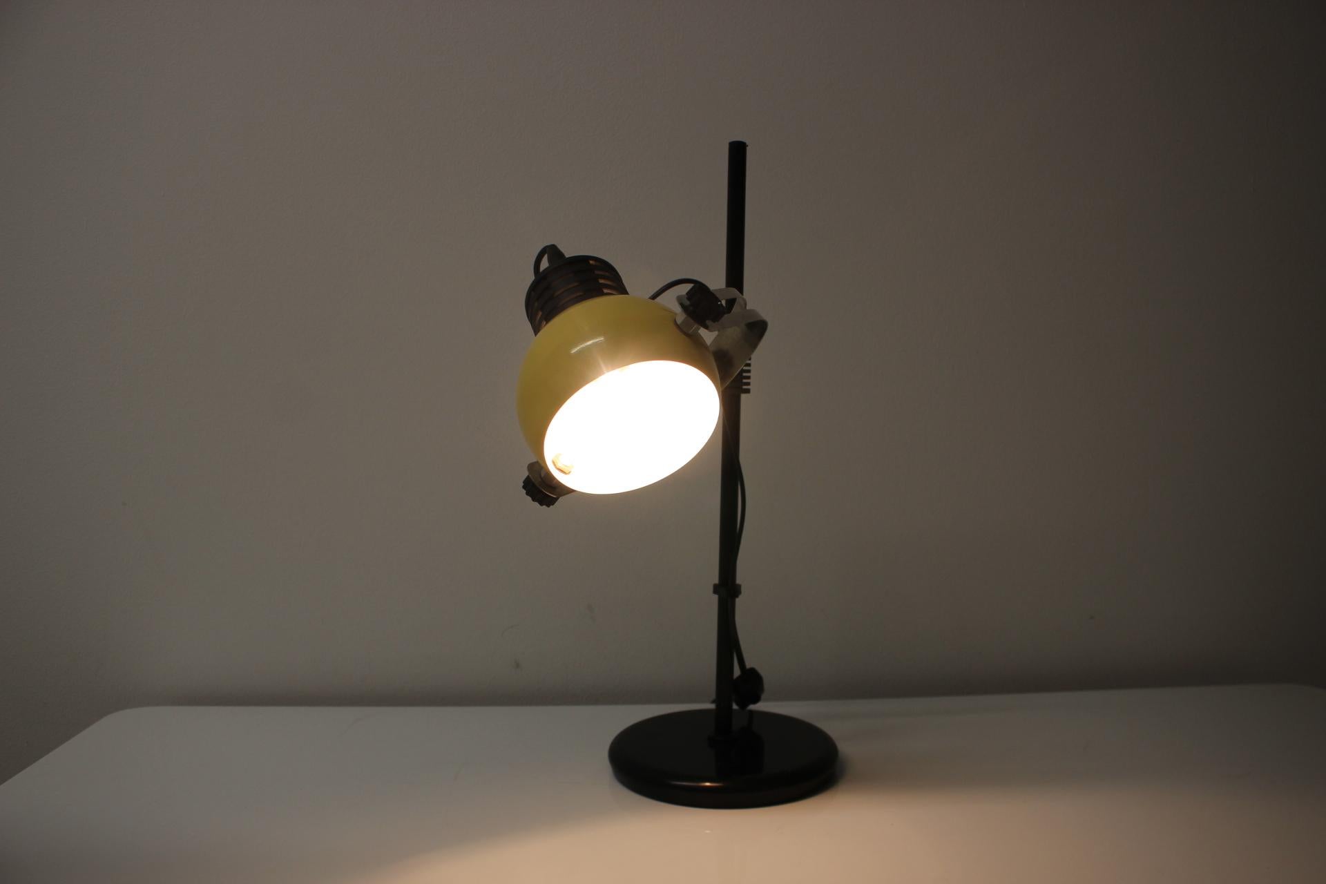 Adjustable Mid-Century Table Lamp, Czechoslovakia, 1970's For Sale 3
