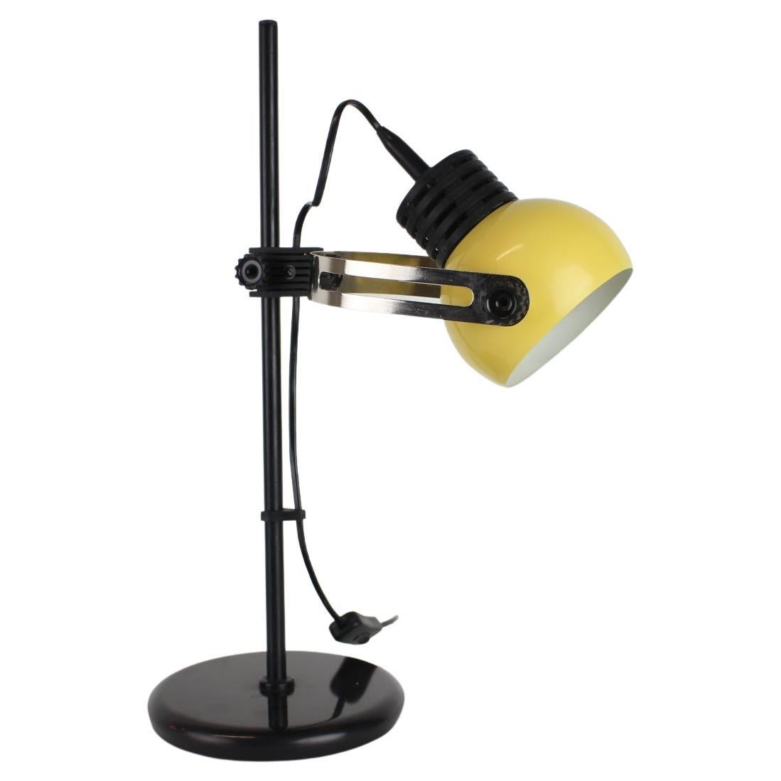 Adjustable Mid-Century Table Lamp, Czechoslovakia, 1970's For Sale