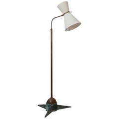 Adjustable Midcentury French Star Floor Lamp by Robert Mathieu
