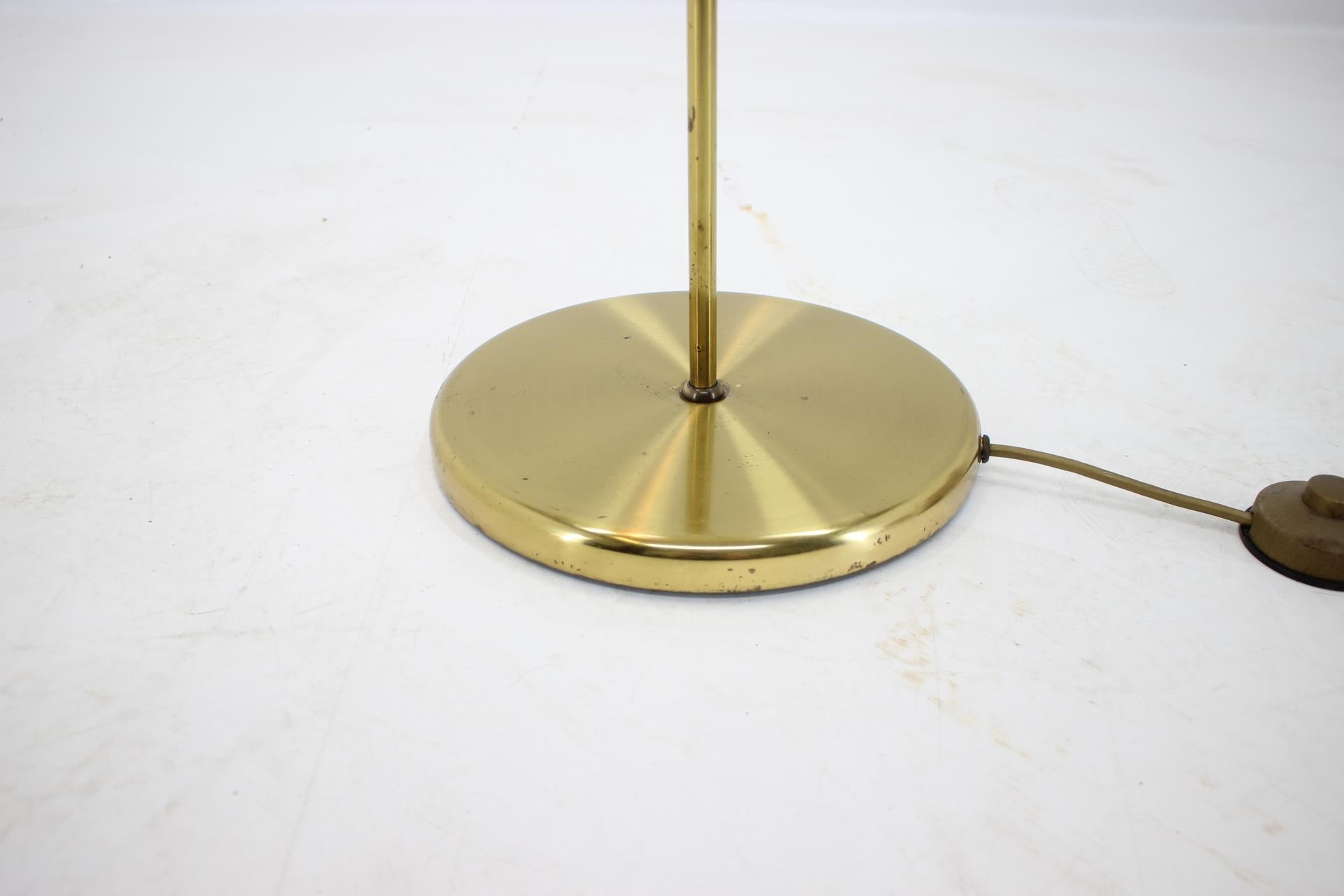 Czech Adjustable Midcentury German Brass Floor Lamp, 1980s For Sale