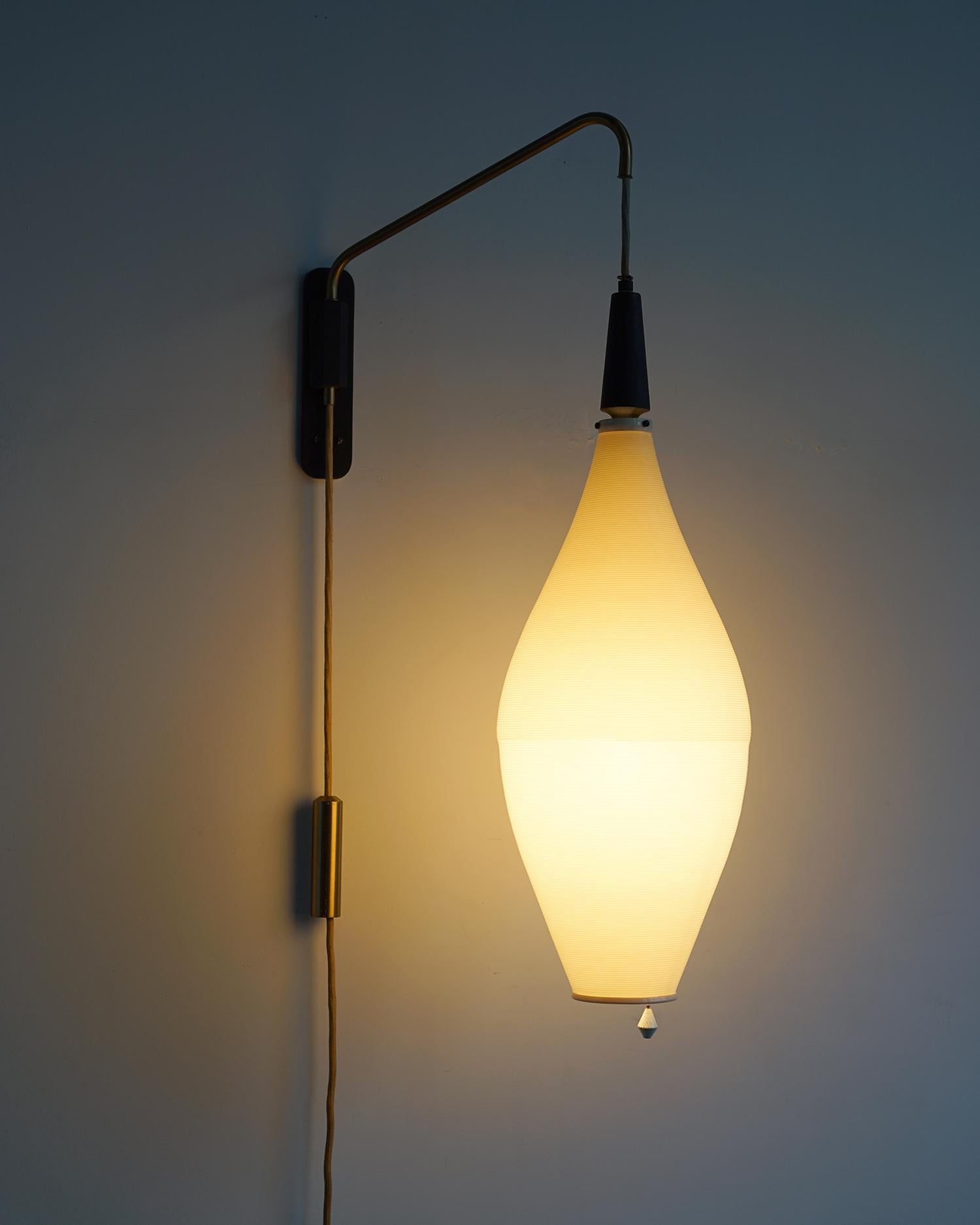 Mid-Century Modern Adjustable Midcentury Wall Light Sconce by Heifetz Rotaflex