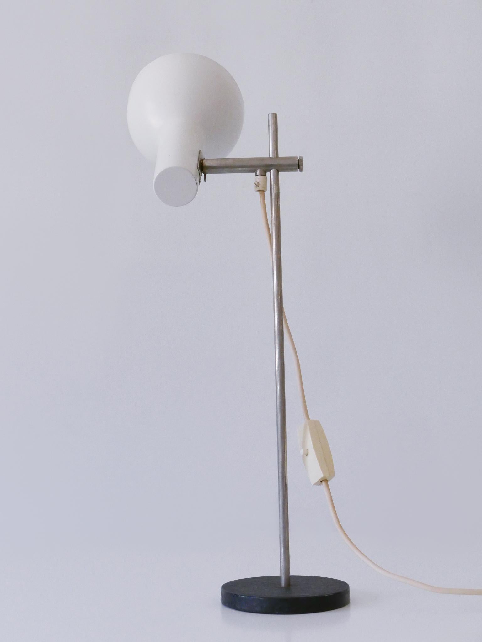 Adjustable Minimalistic Mid-Century Modern Desk Light by Gebrüder Cosack 1960s For Sale 9