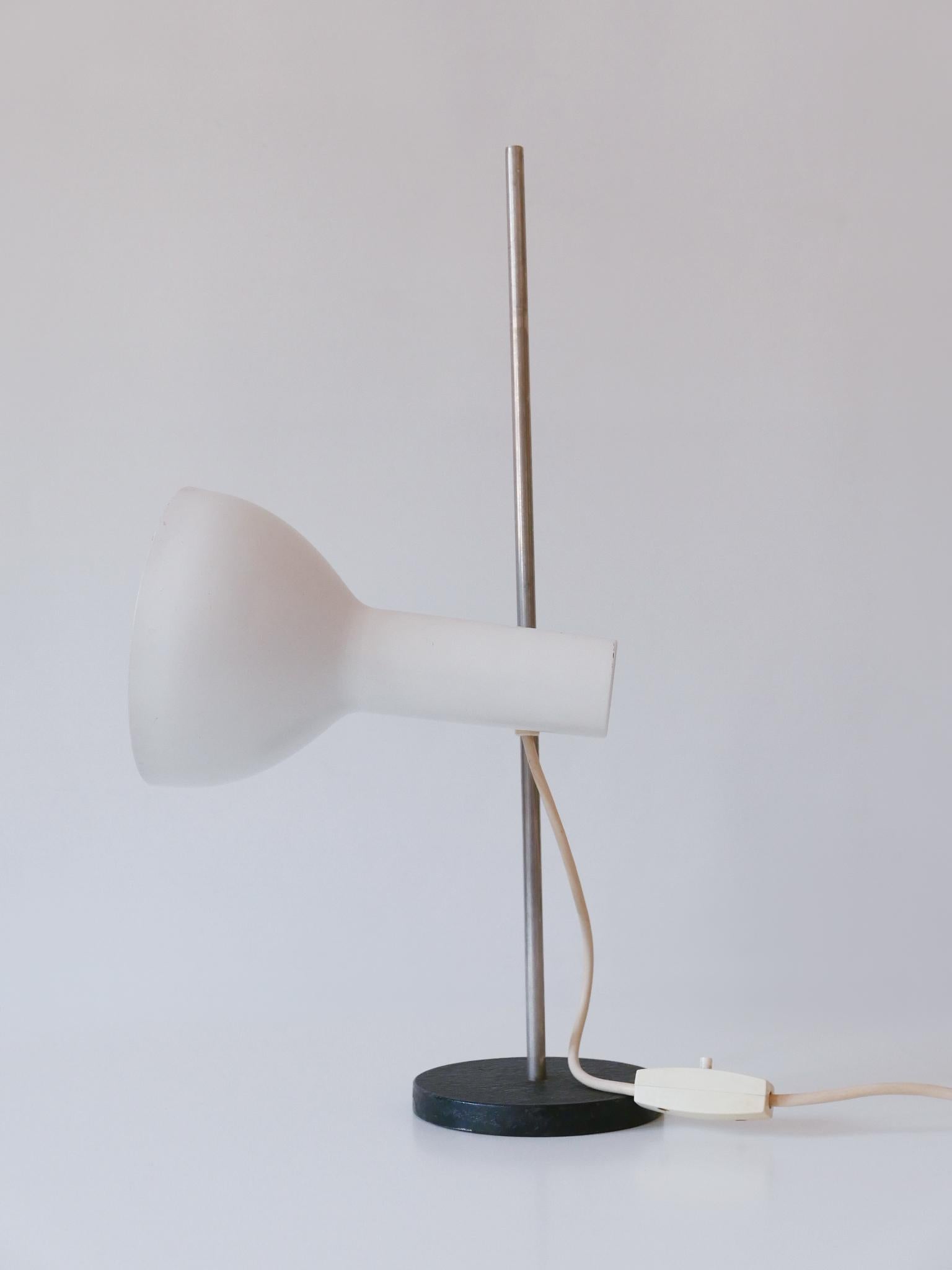 German Adjustable Minimalistic Mid-Century Modern Desk Light by Gebrüder Cosack 1960s For Sale