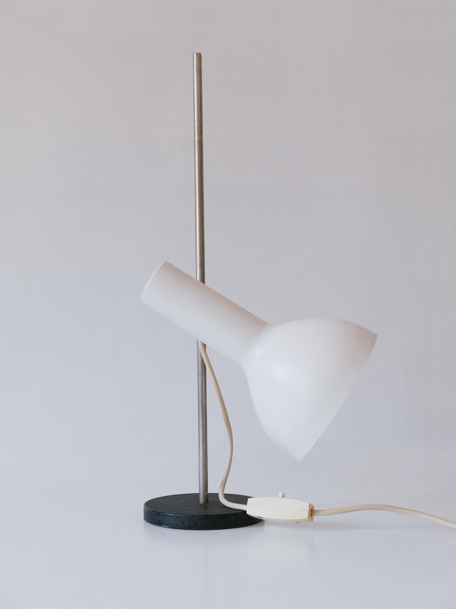 Metal Adjustable Minimalistic Mid-Century Modern Desk Light by Gebrüder Cosack 1960s For Sale