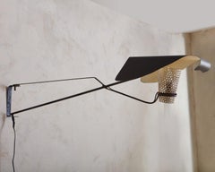 Adjustable Model 128 Wall Lamp by Jacques Biny, France 1950s