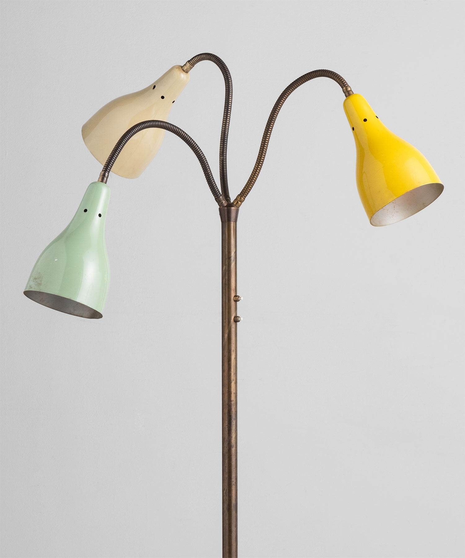 Italian Adjustable Modern Floor Lamp, Italy, circa 1950