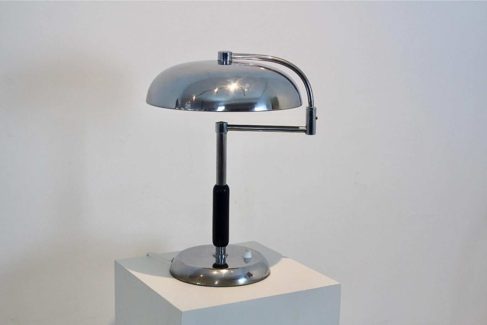 Adjustable Modernist Desk Lamp by Maison Desny Paris For Sale 5
