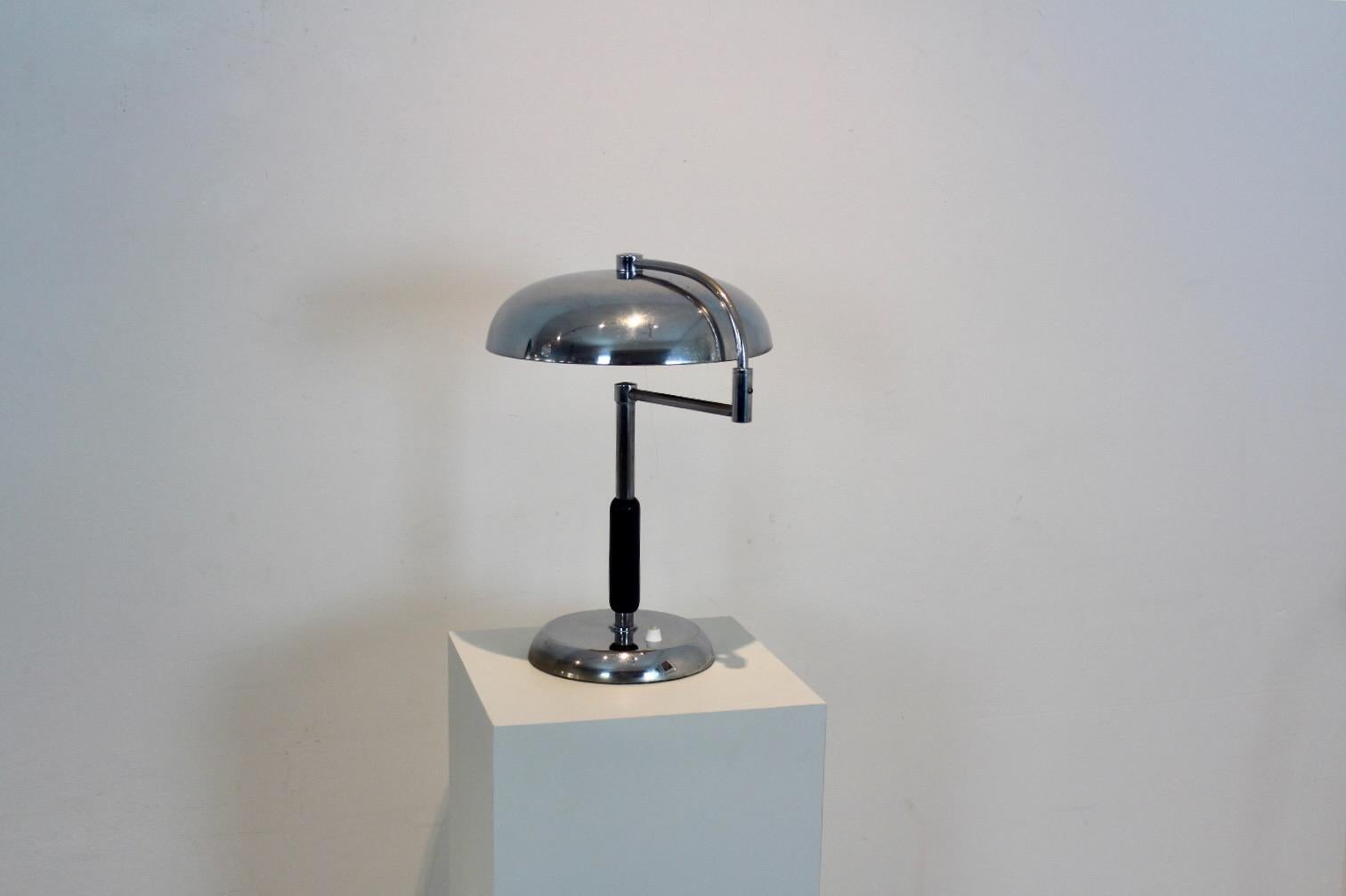 Adjustable Modernist Desk Lamp by Maison Desny Paris For Sale 1