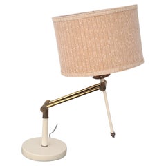 Adjustable neoclassical brass lamp by Hansen Nessen
