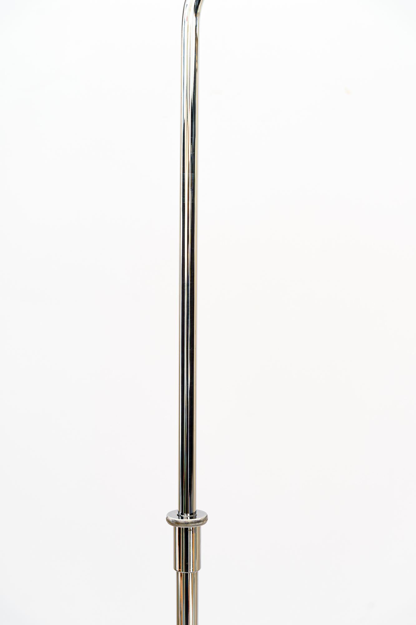 Adjustable Nickel-Plated Floor Lamp Vienna Around 1950s For Sale 11