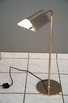 Adjustable nickel- plated floor lamp vienna around 1960s