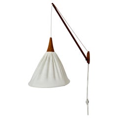 Lampada da parete regolabile in Oak di Uno & Östen Kristiansson