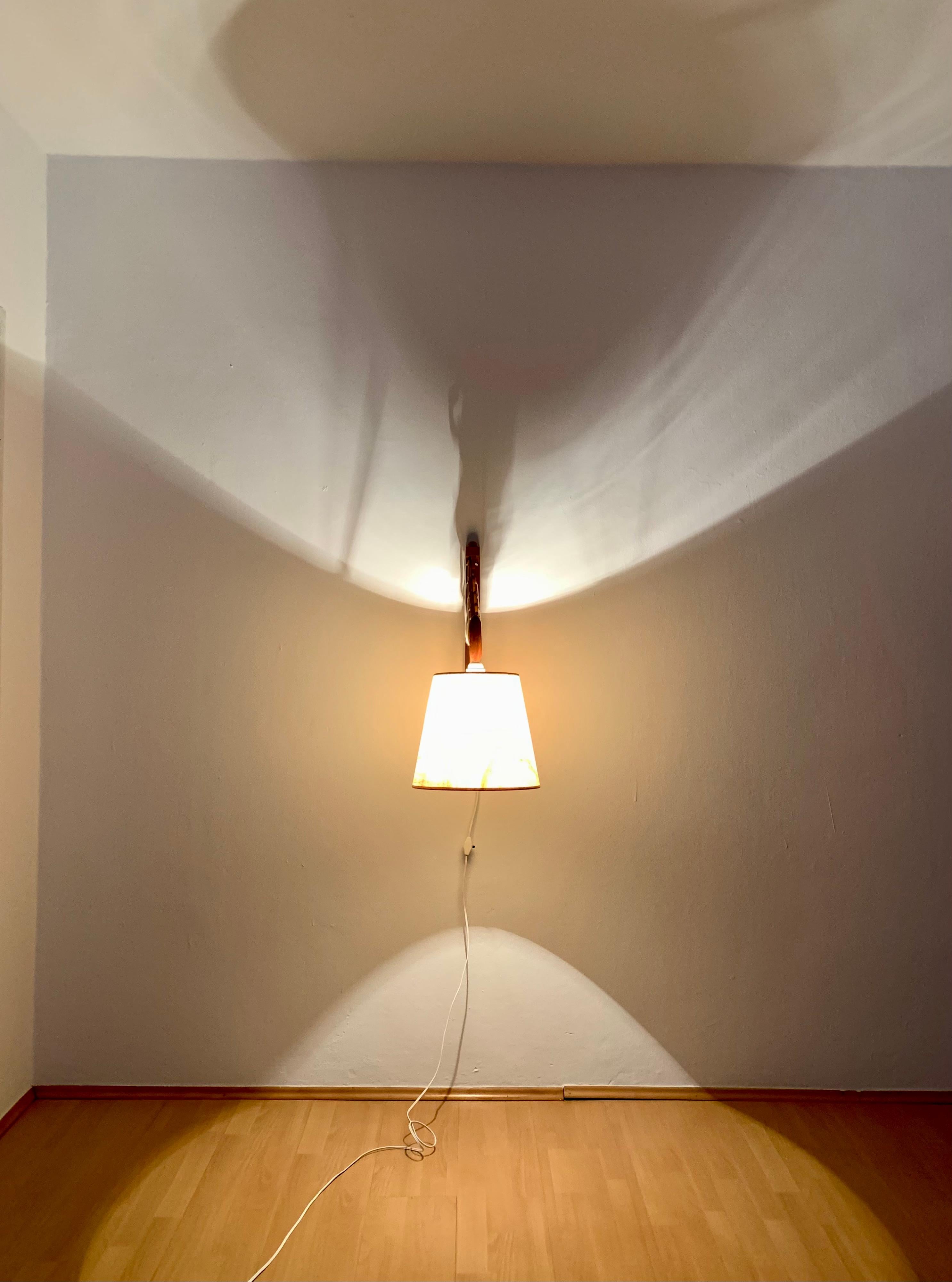 Adjustable Oak Wall Lamp from Le Klint  For Sale 4