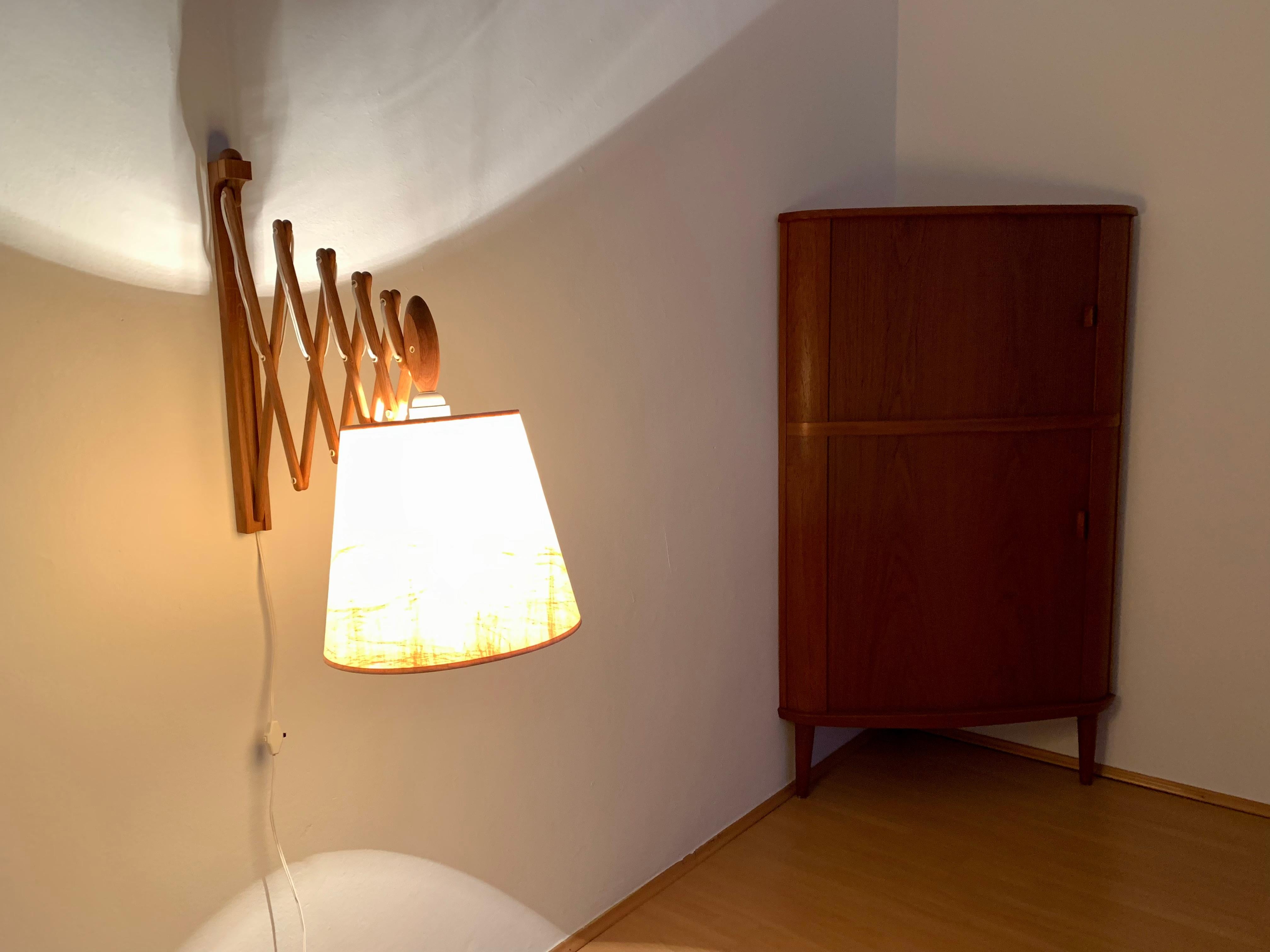 Adjustable Oak Wall Lamp from Le Klint  For Sale 5