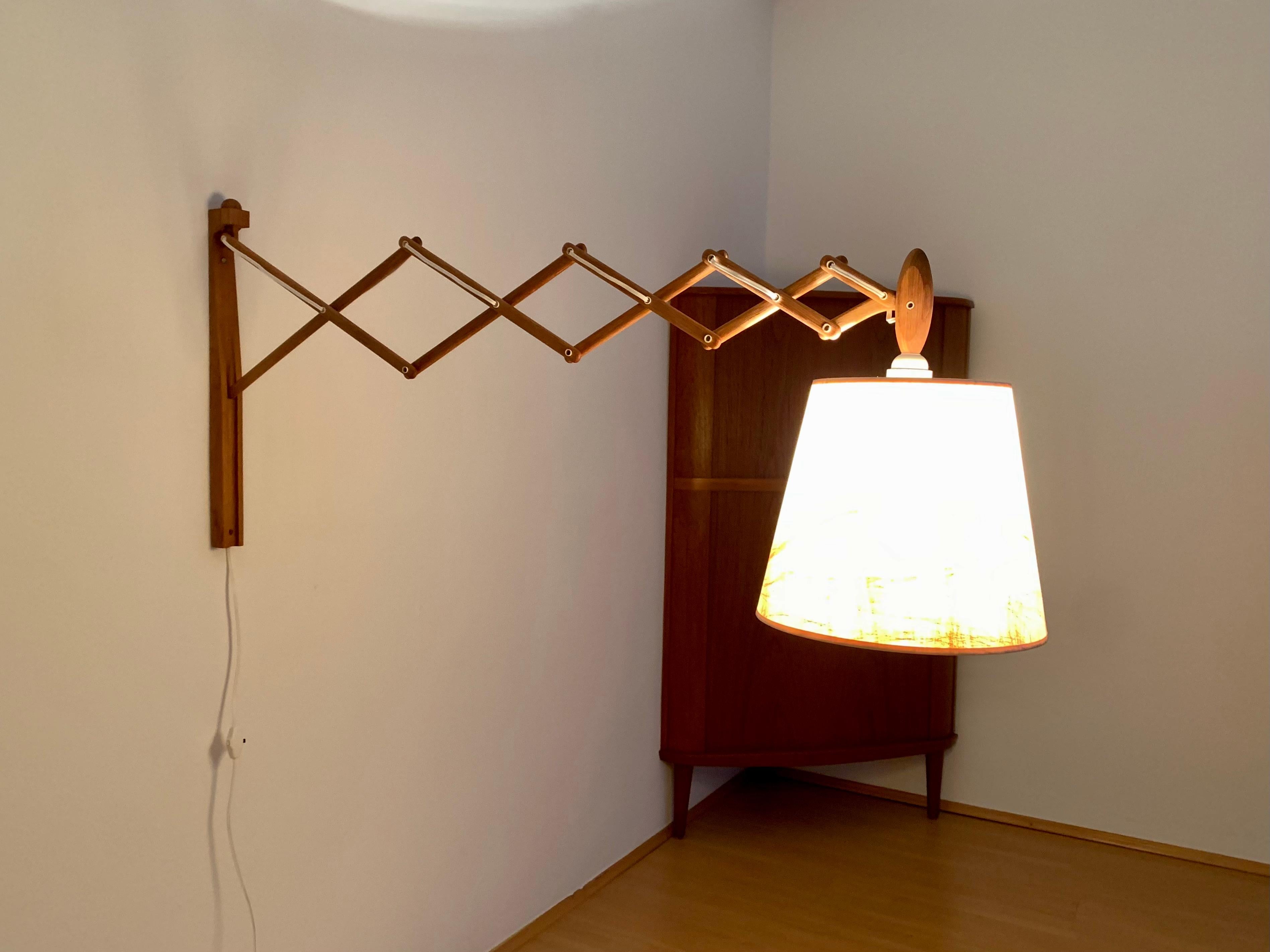 Adjustable Oak Wall Lamp from Le Klint  For Sale 6