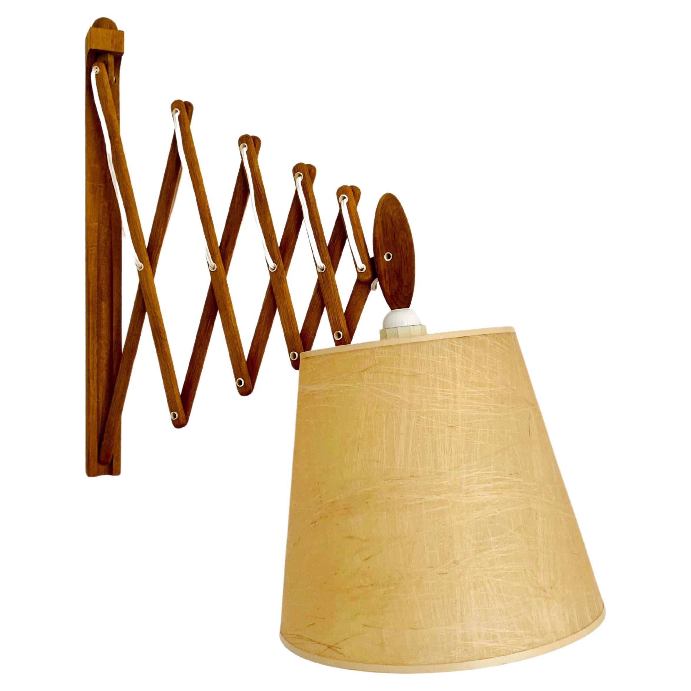 Adjustable Oak Wall Lamp from Le Klint 