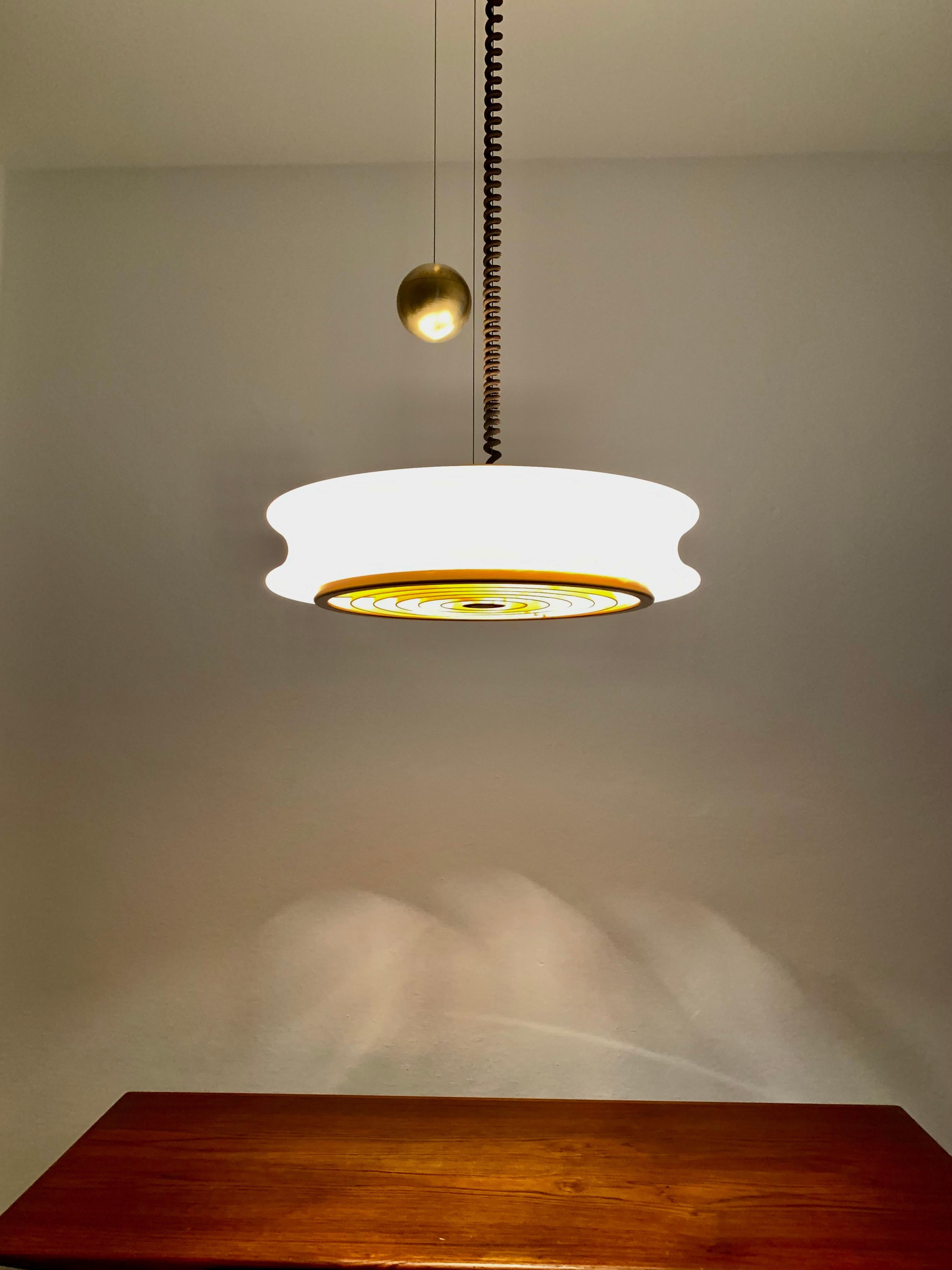 Adjustable Orion Glass Pendant Lamp from Staff For Sale 4