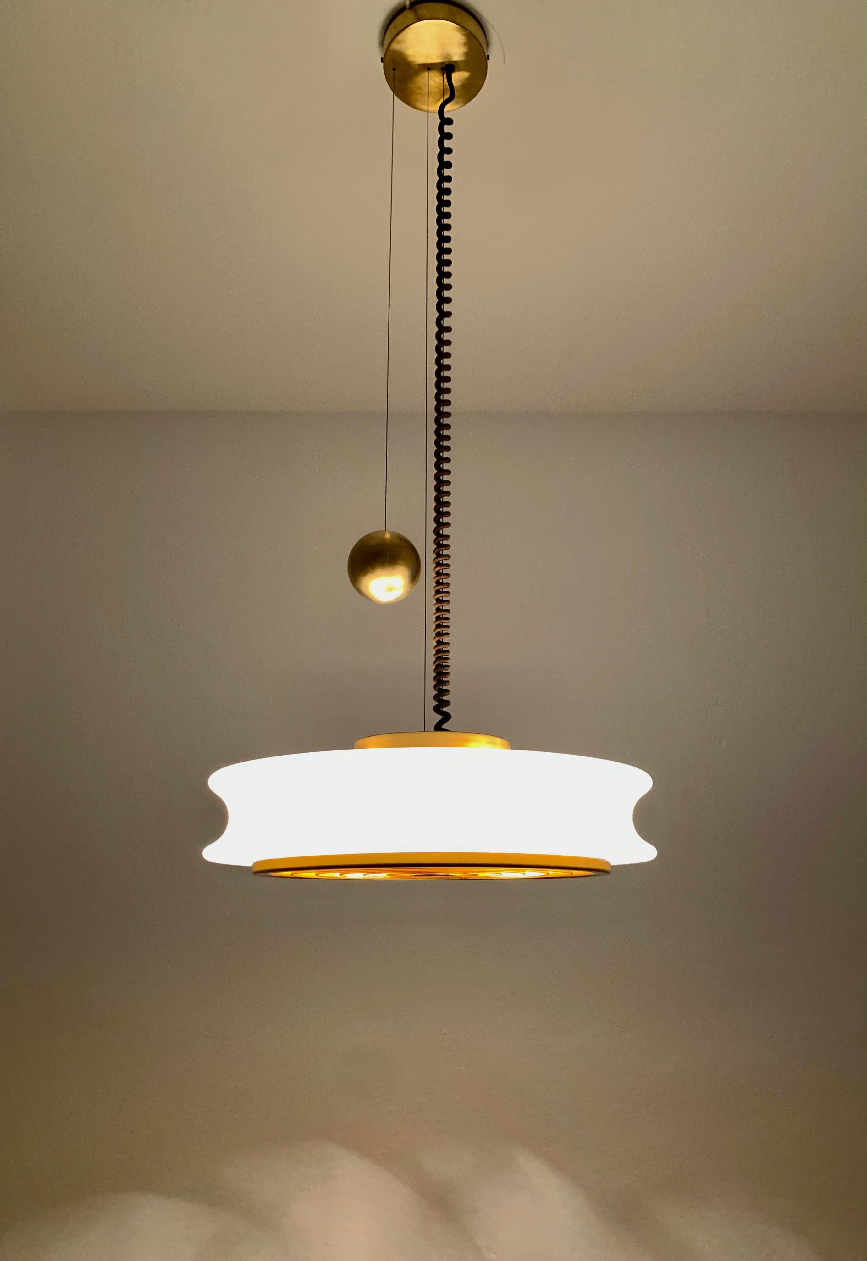 Adjustable Orion Glass Pendant Lamp from Staff For Sale 6
