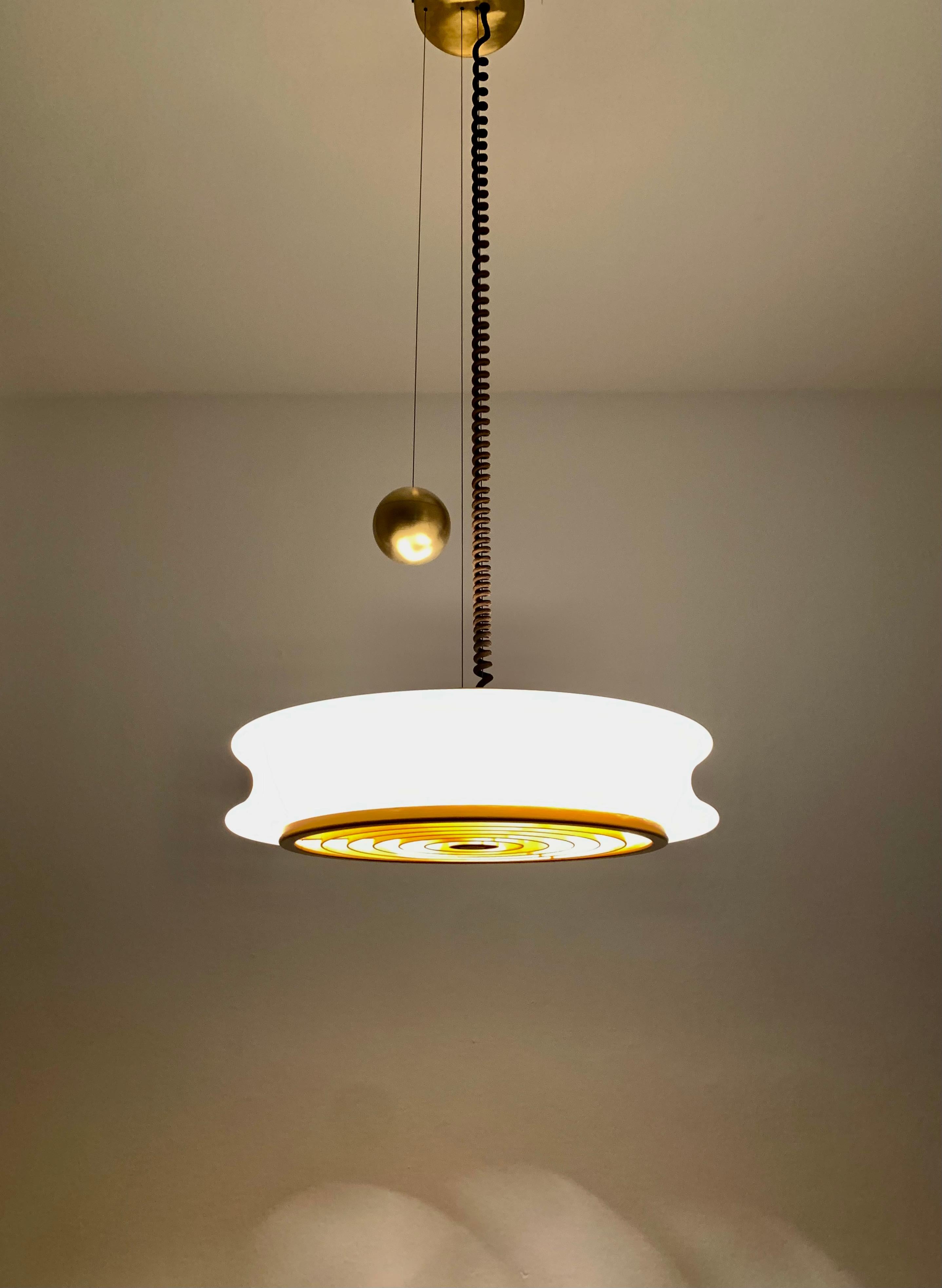 Adjustable Orion Glass Pendant Lamp from Staff For Sale 7