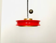 Lampe suspendue Orion en verre réglable de Staff