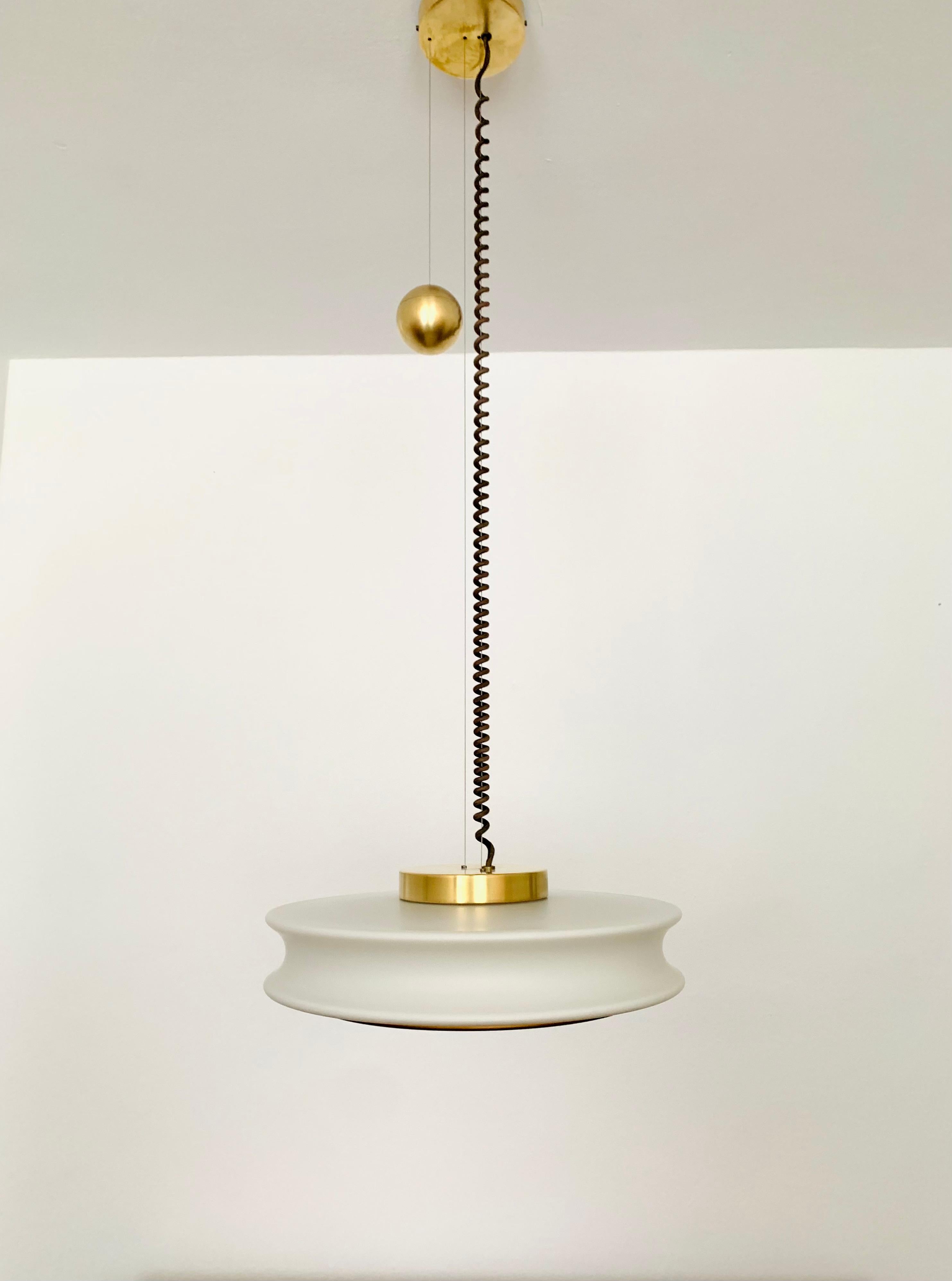 Adjustable Orion Glass Pendant Lamp from Staff In Good Condition For Sale In München, DE