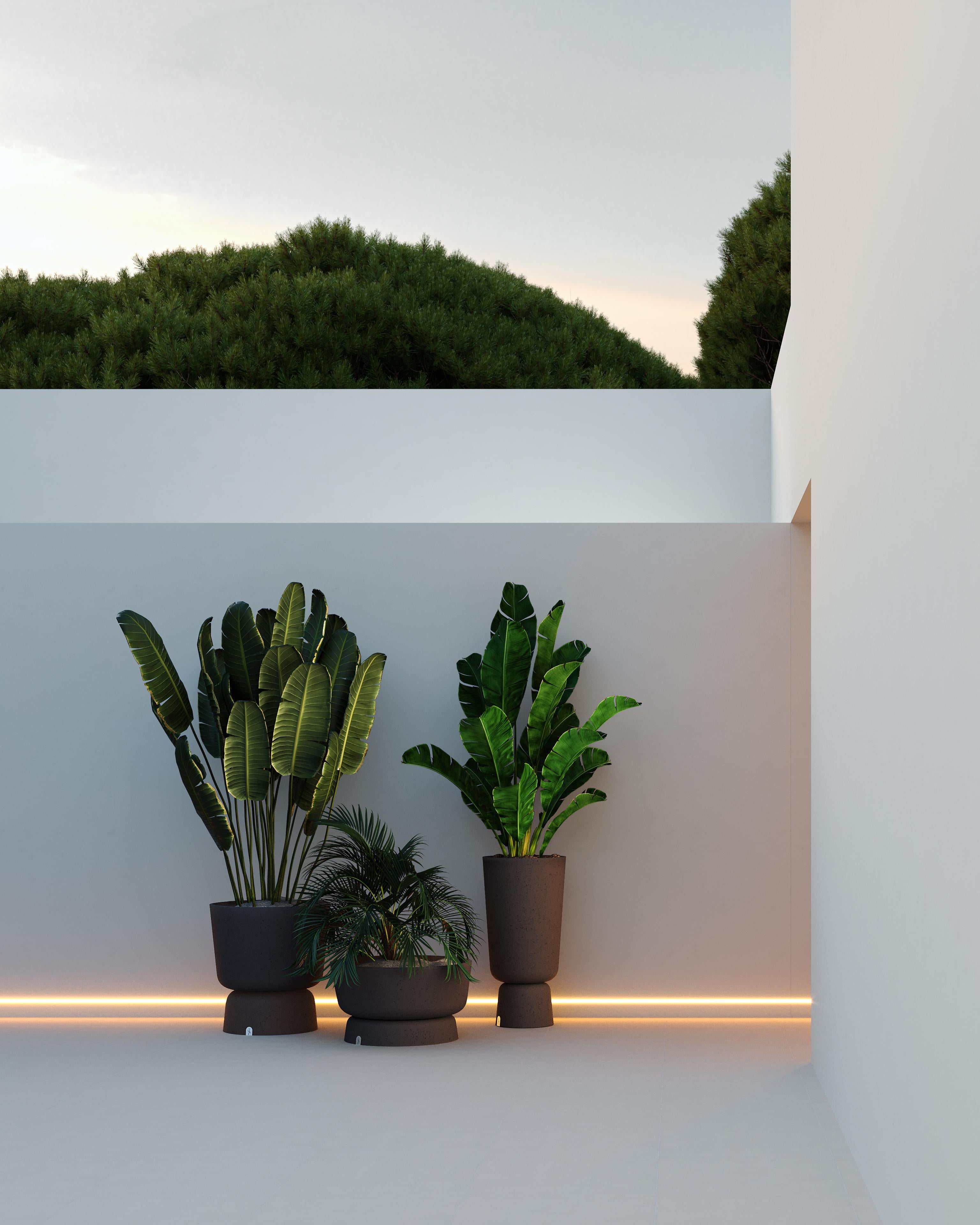Fibre de verre Jardinière d'extérieur réglable en fibre de verre en vente
