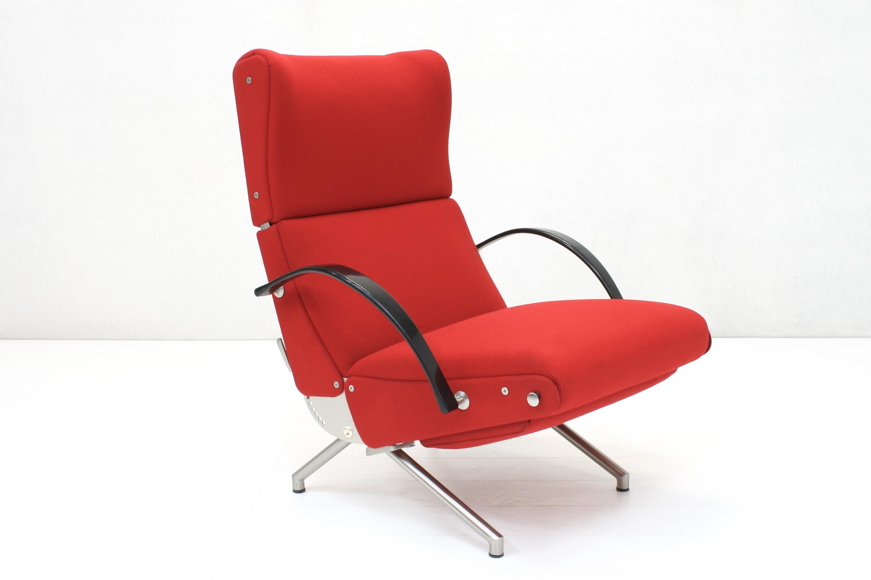 Adjustable P40 Lounge Chair by Osvaldo Borsani for Tecno spa, Italy In Good Condition In Izegem, VWV