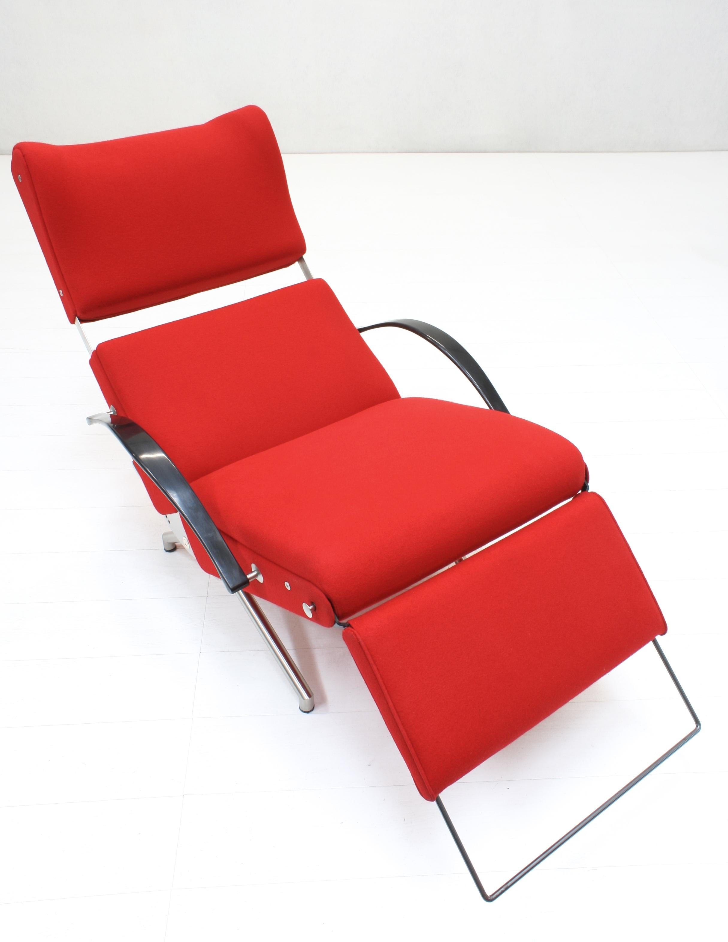 Adjustable P40 Lounge Chair by Osvaldo Borsani for Tecno spa, Italy 1