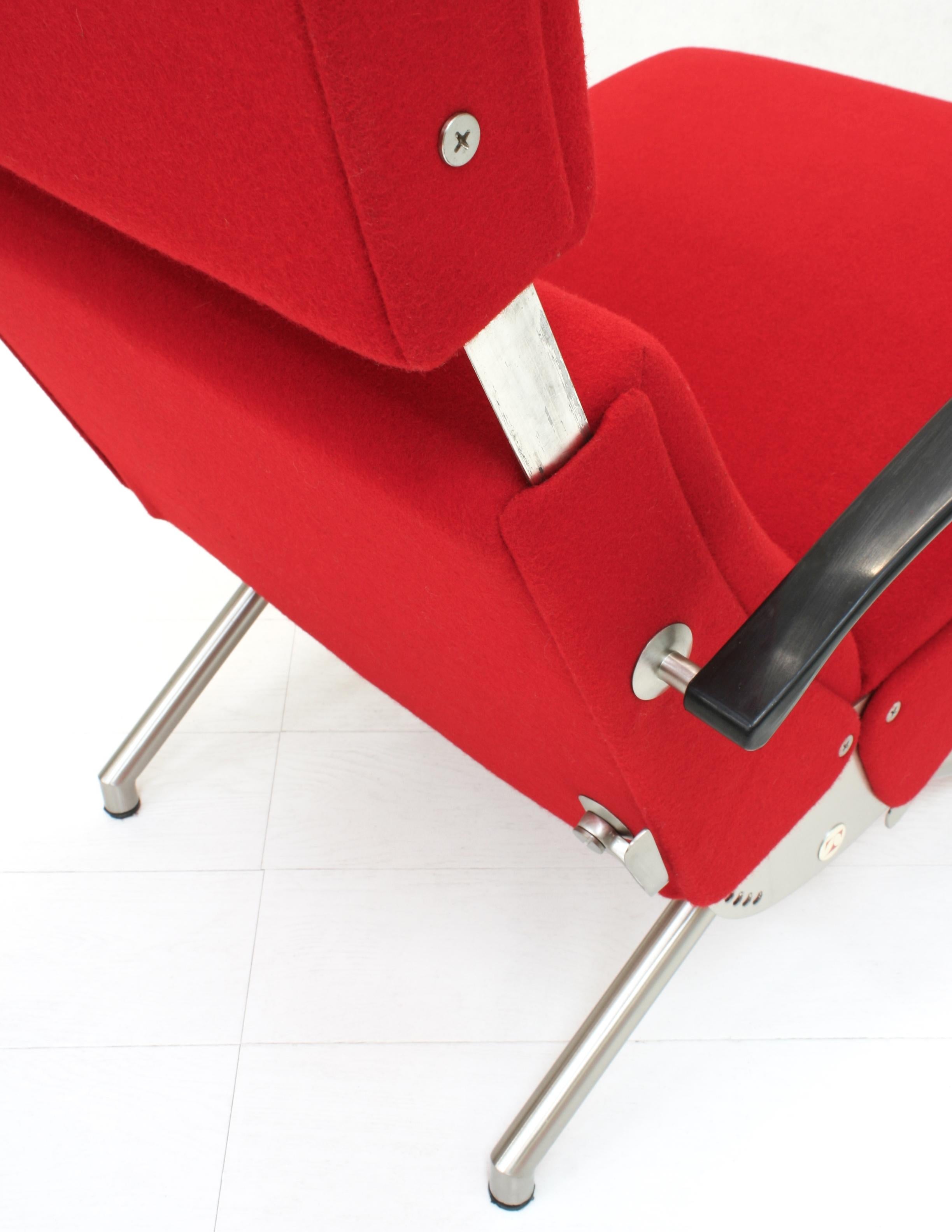Adjustable P40 Lounge Chair by Osvaldo Borsani for Tecno spa, Italy 2