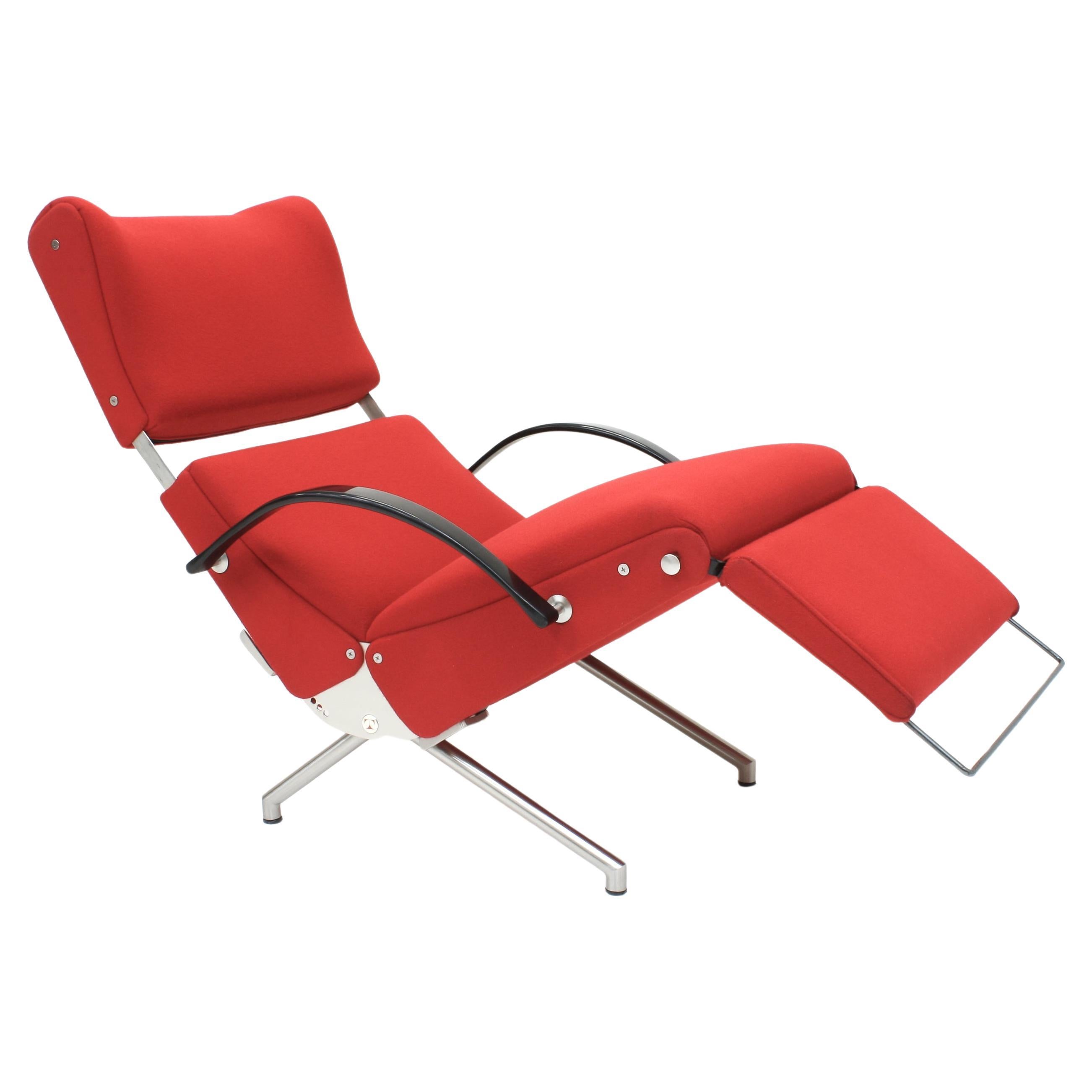 Adjustable P40 Lounge Chair by Osvaldo Borsani for Tecno spa, Italy