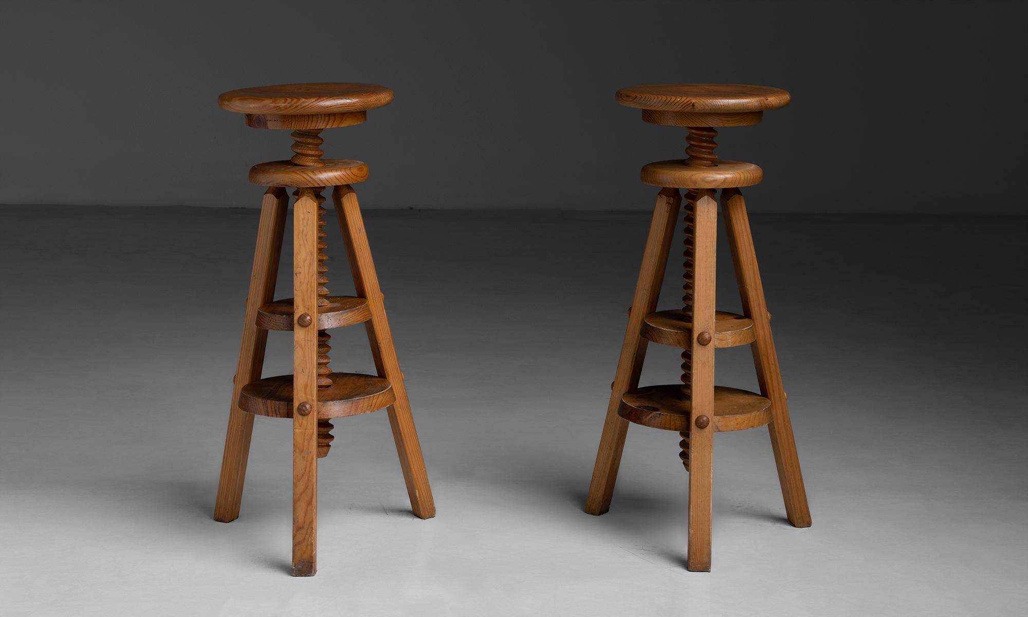 Pedestales regulables, Francia 1950 Moderno