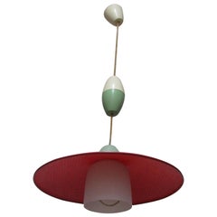 Adjustable chandelier to be attributed to Italian style mid-century Stilnovo