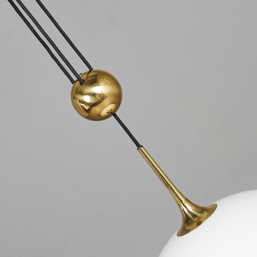 Late 20th Century Adjustable Pendant Lamp by Florian Schulz from the 1970s For Sale