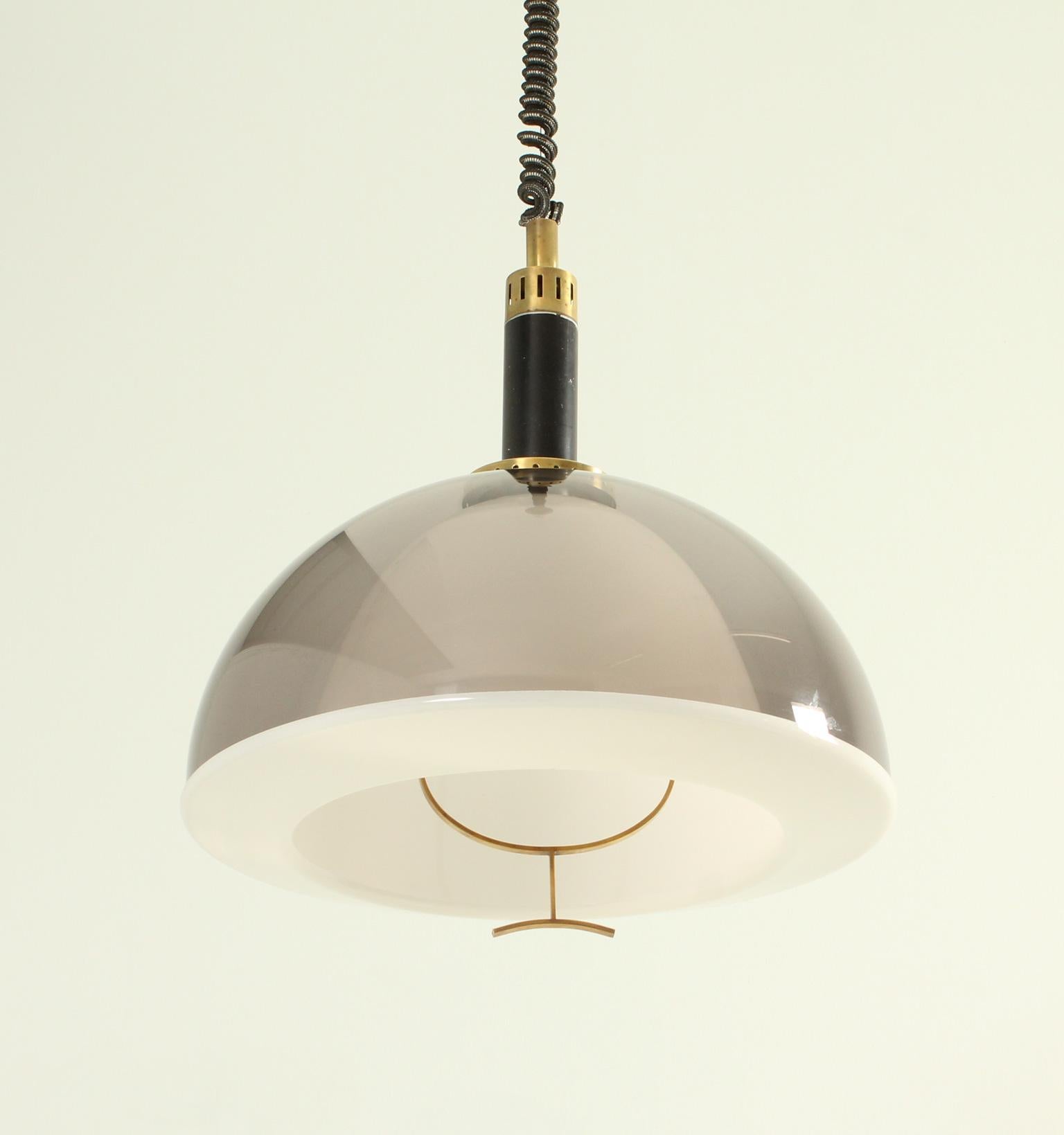 Italian Adjustable Pendant Lamp by Stilux, Italy, 1960's